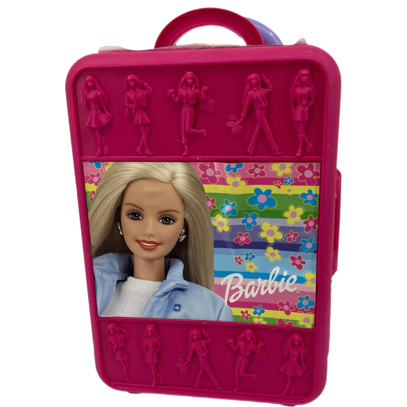 Vintage Mattel Pink Barbie Take a Long Doll Trunk