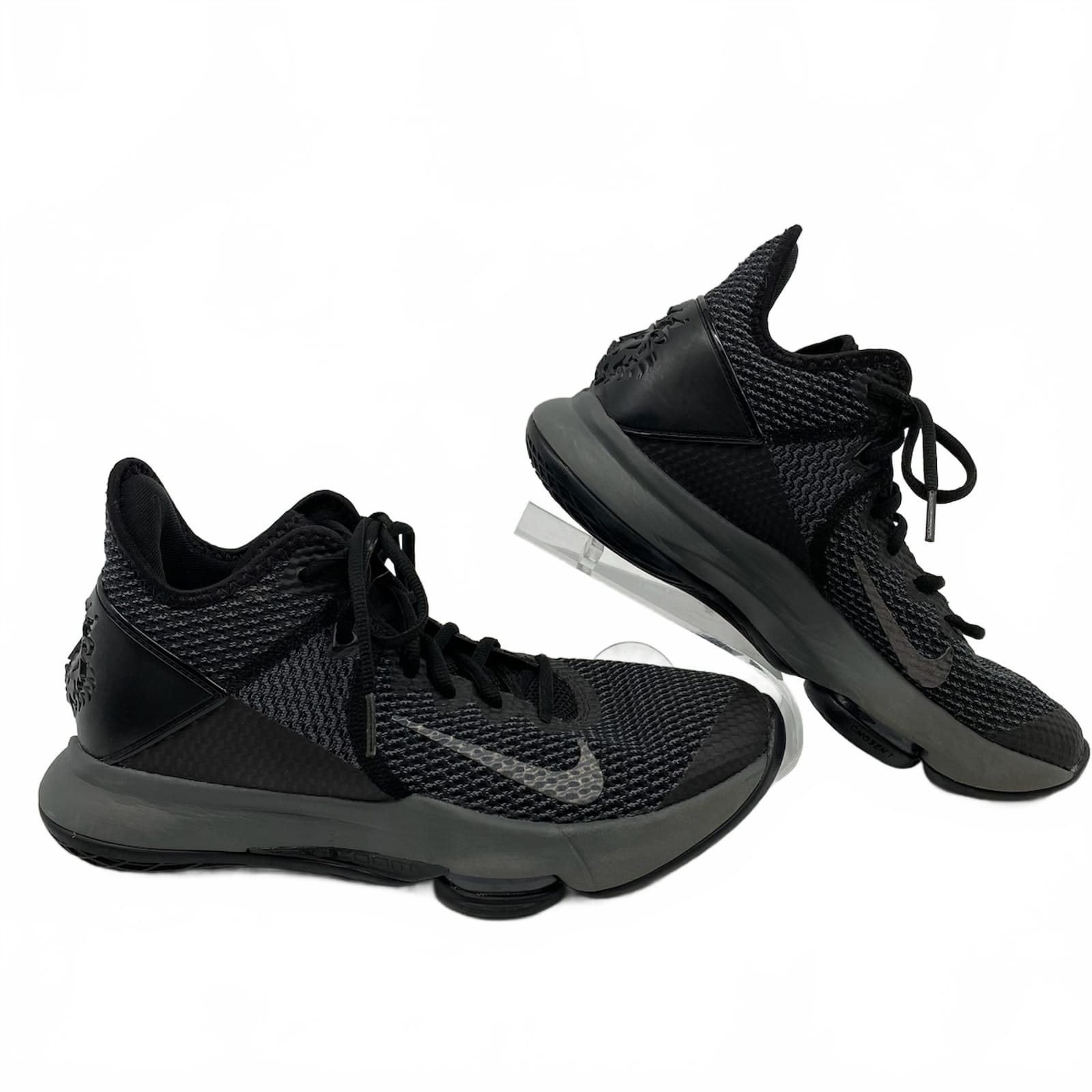 Nike Black Gray Lebron Witness 4 Sneakers