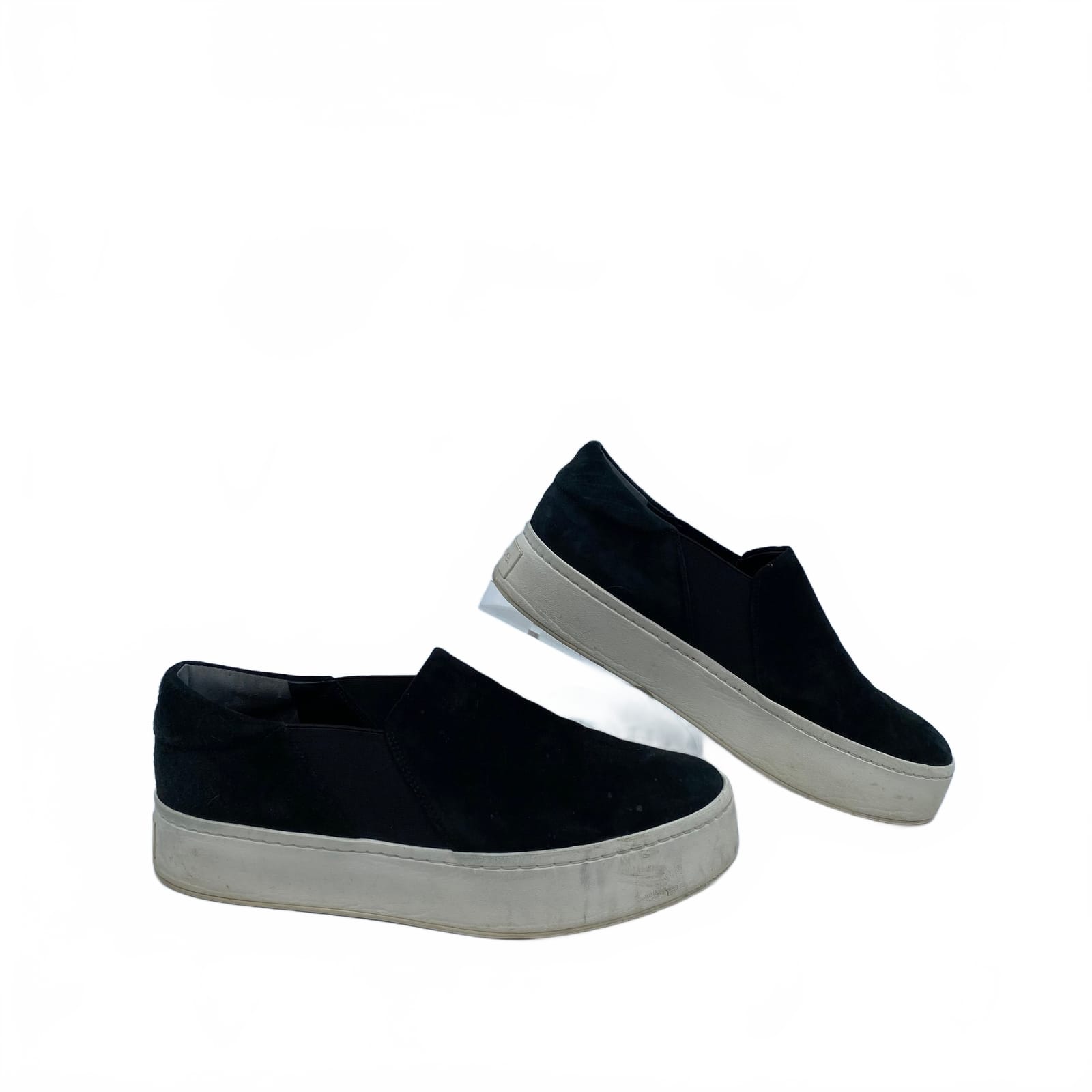 Vince Black Slip On Sneakers