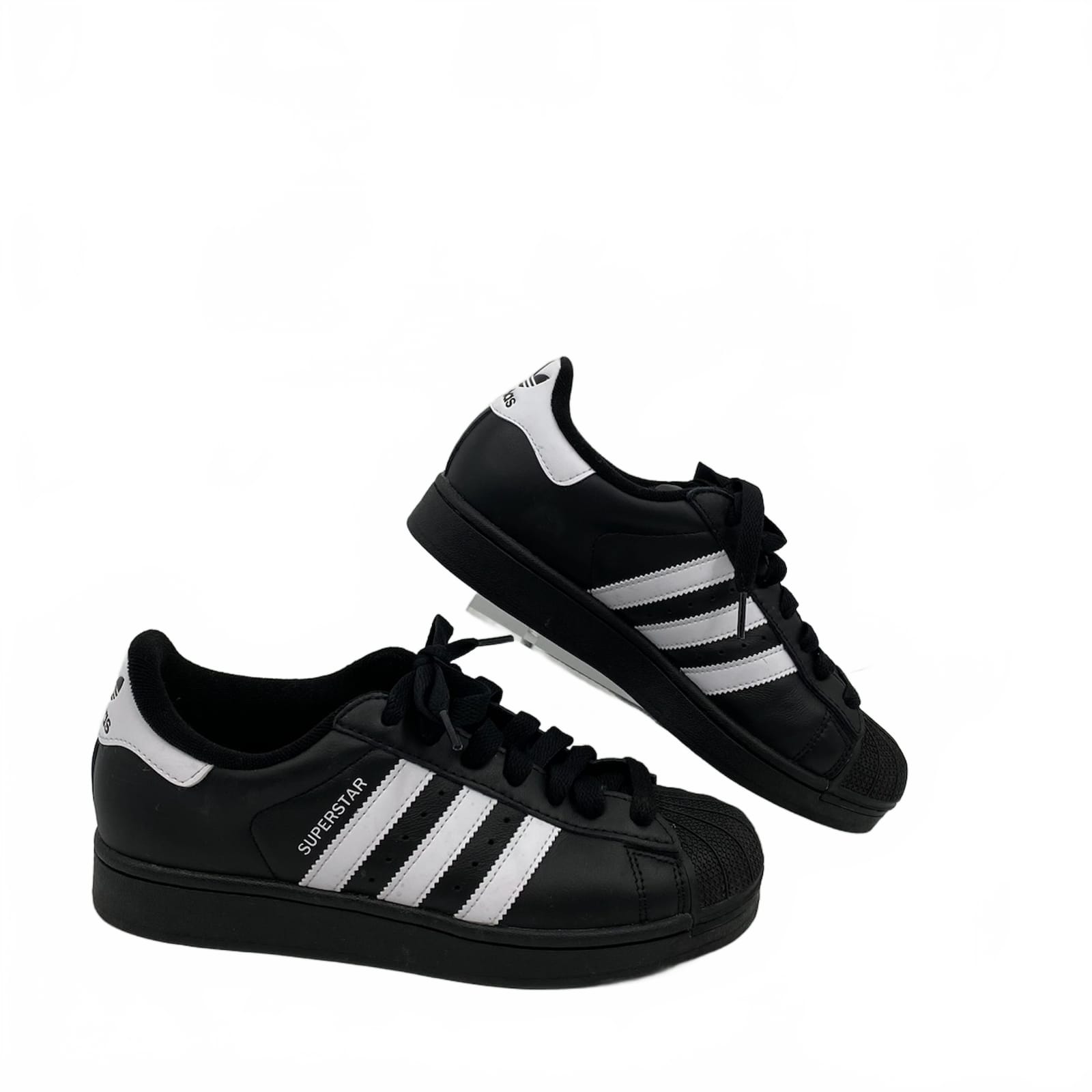 Adidas Black/White Superstar Sneakers