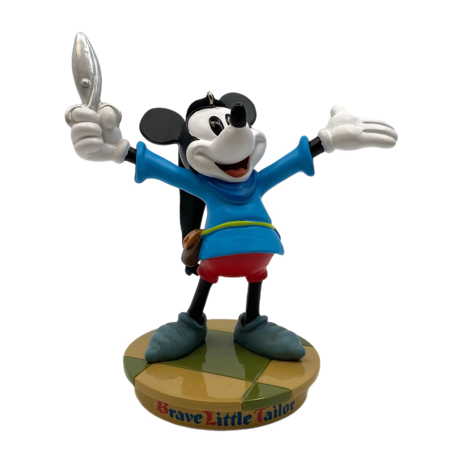 Disney Blue Brave Little Tailor Mickey Mouse Ornament