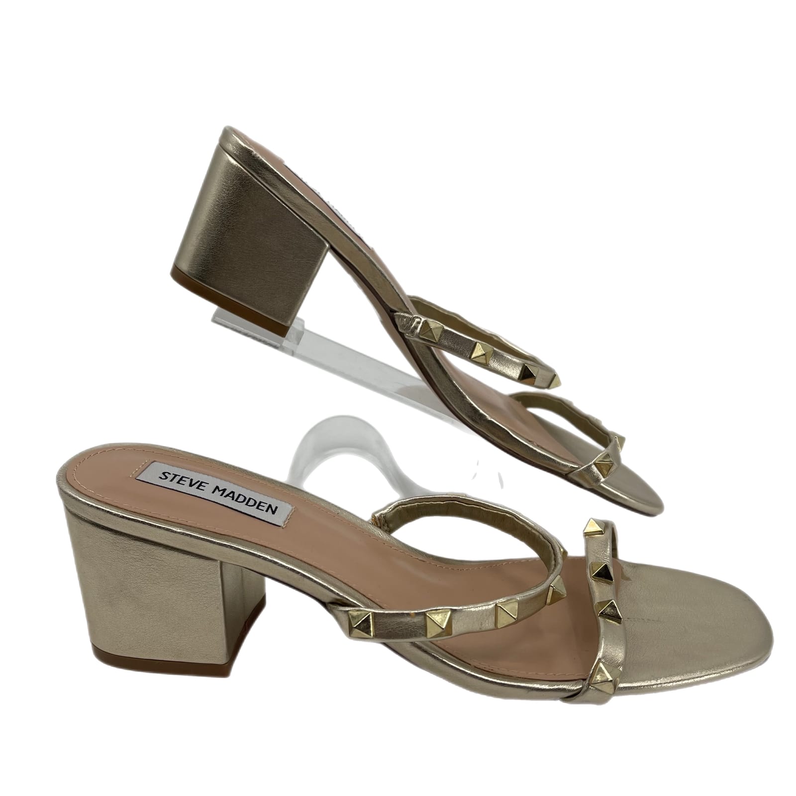 Steve Madden Gold Spiked Sandals