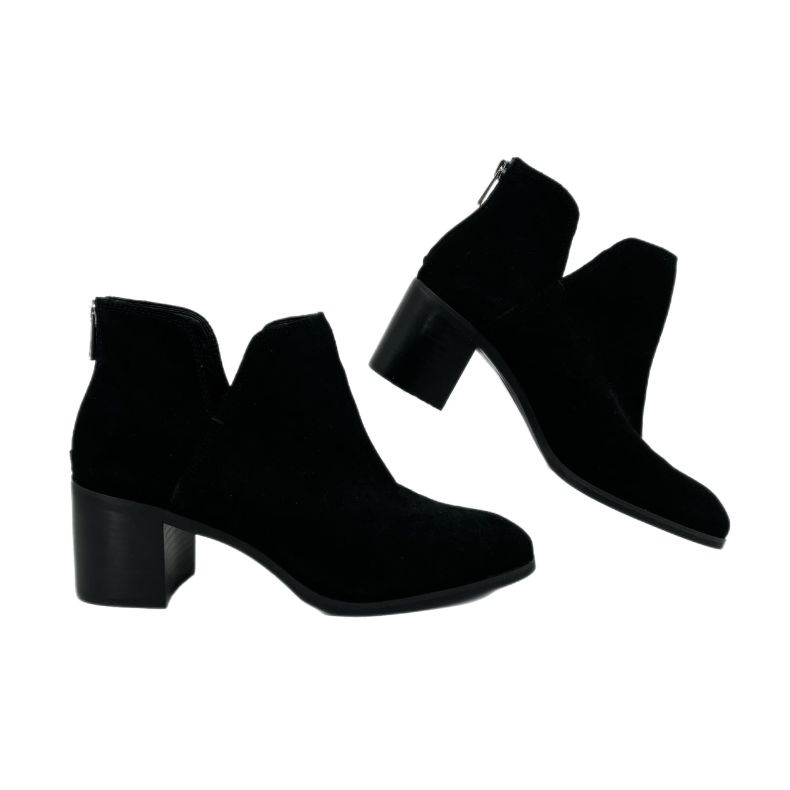 Enzo Angiolini Black Suede Ankle Boots