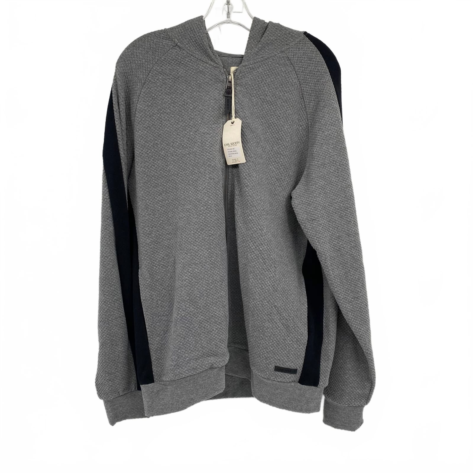 Civil Society Gray Full Zip Hoodie