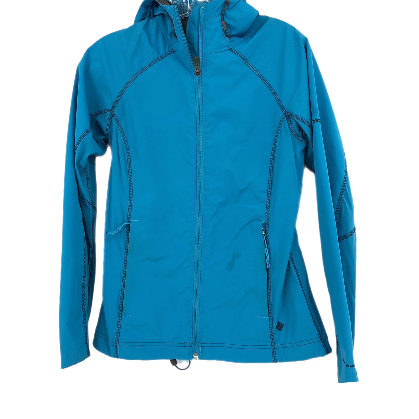 Columbia Blue Basic Rain Jacket