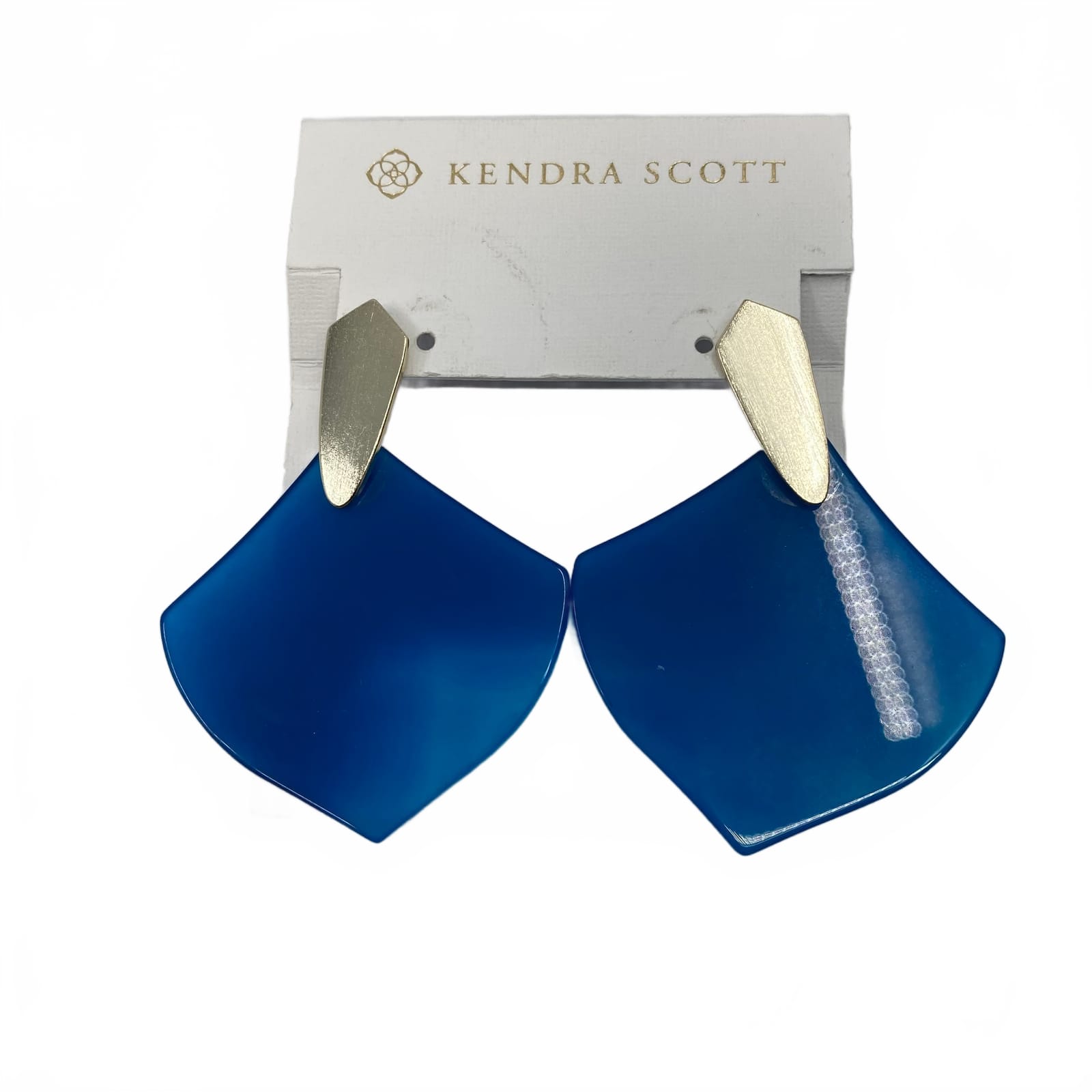 Kendra Scott Blue Silver Dangle Earrings