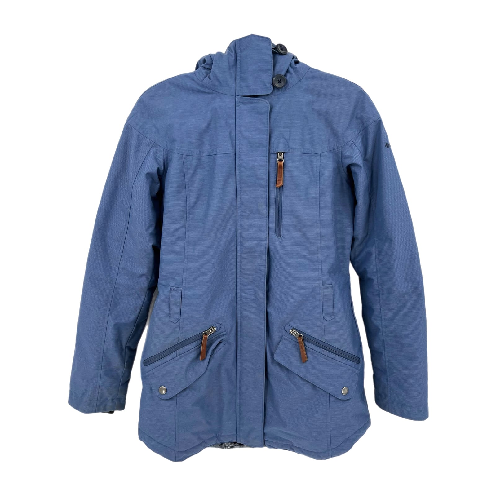 Columbia Blue Nylon Basic Jacket