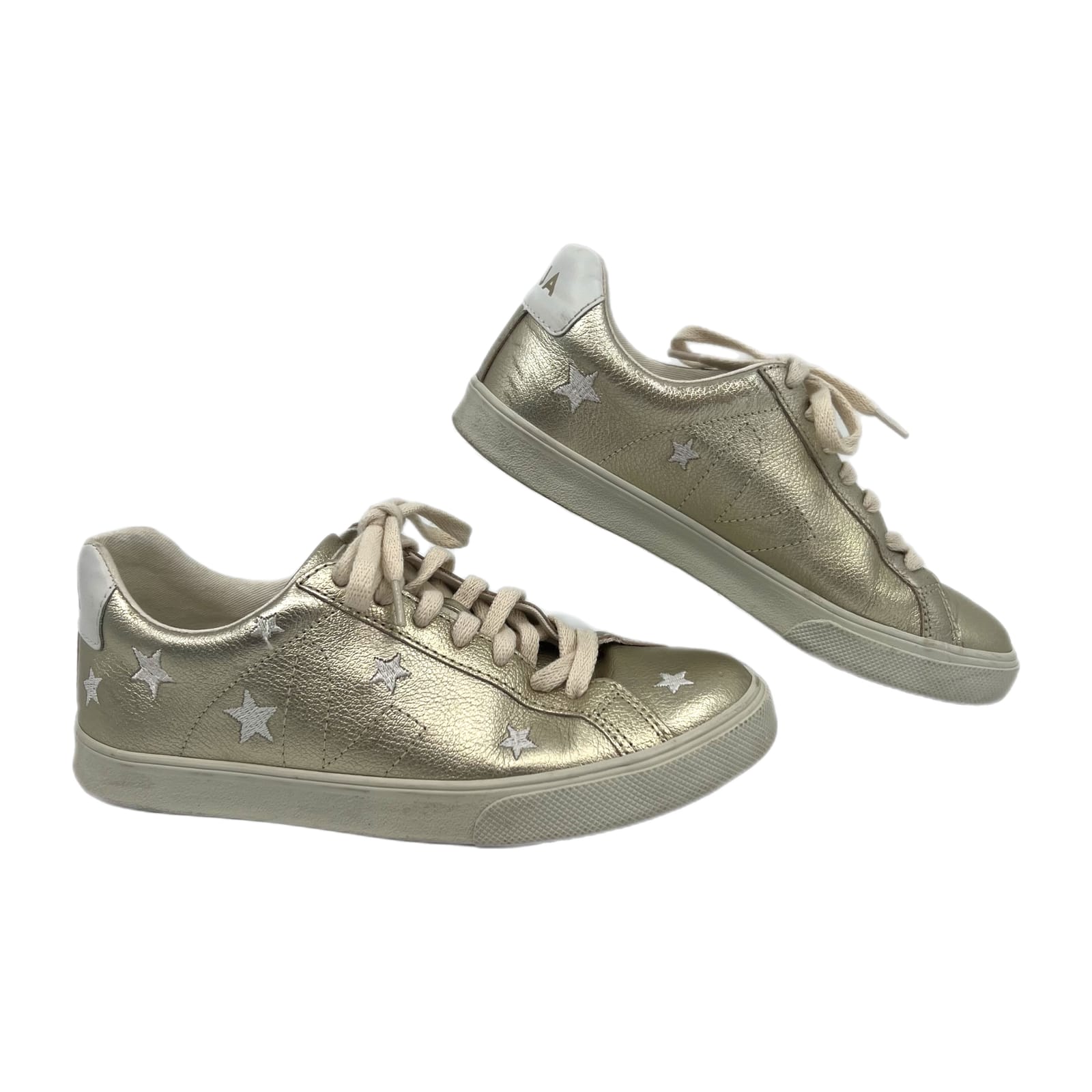Veja X Madewell Gold Metallic Star Esplar Low Sneakers