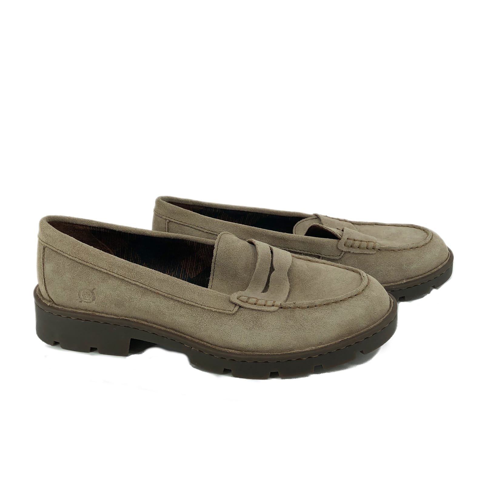 Born Beige Suede Loafers