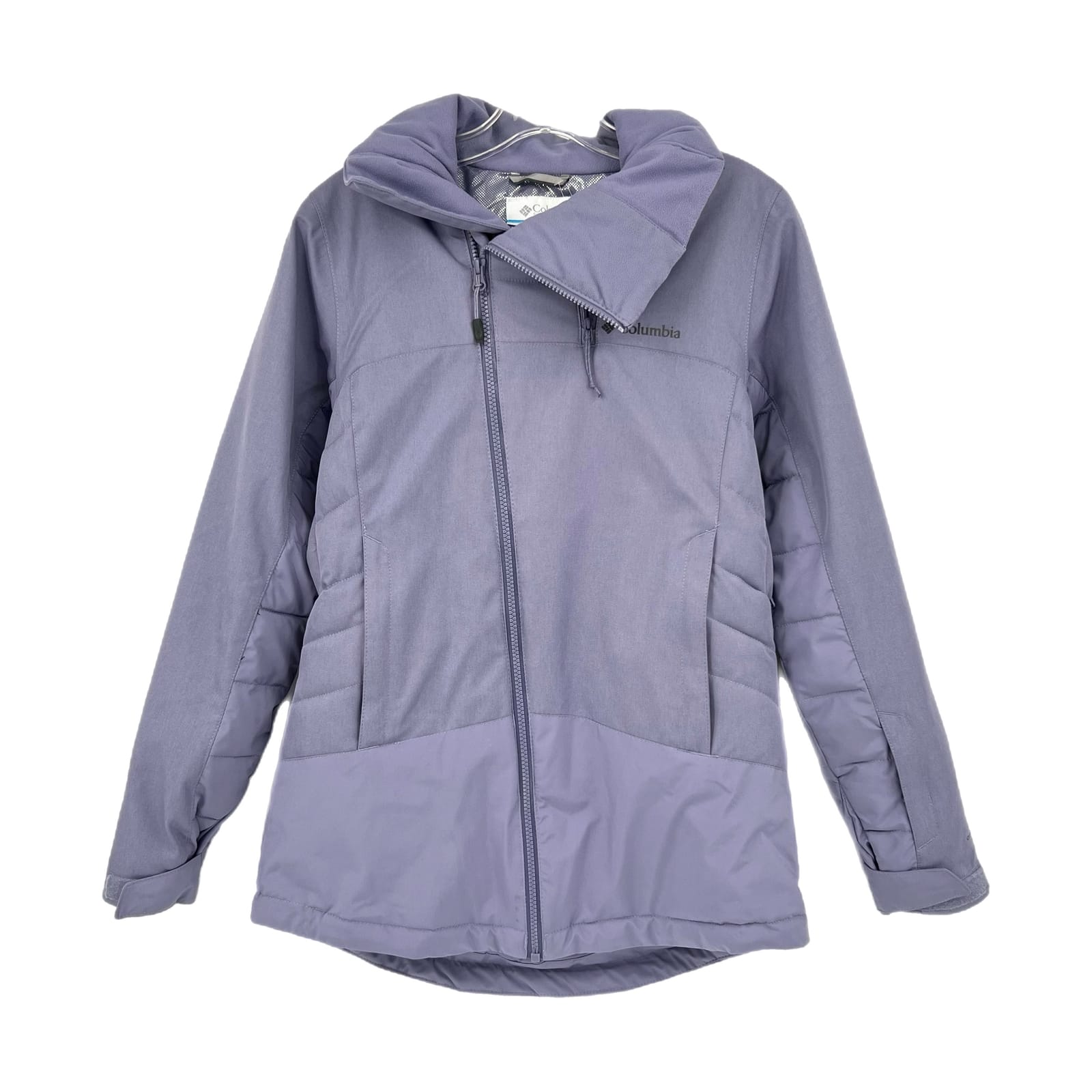 Columbia Purple Faux Fur Trim Hooded Jacket