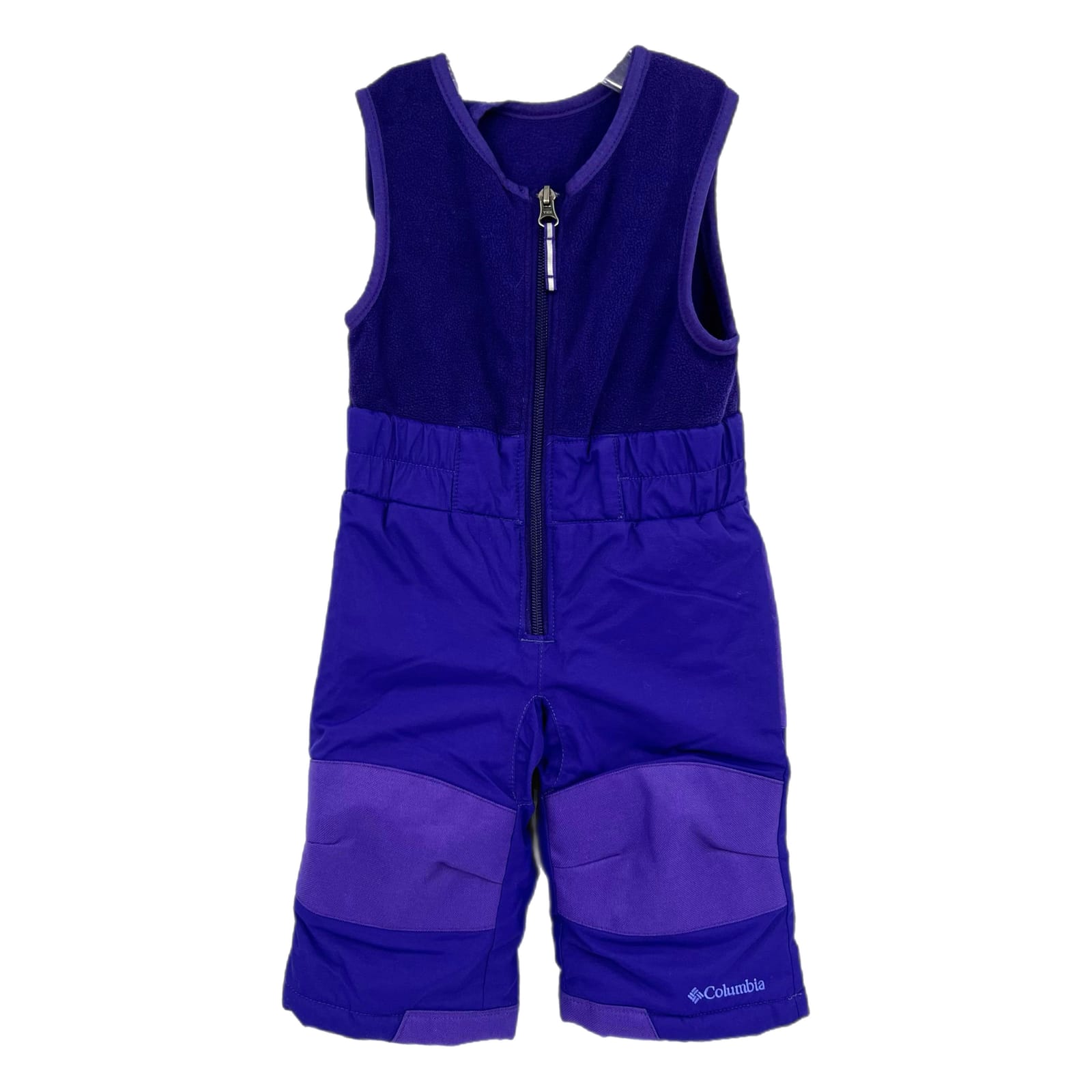 Columbia Purple Elastic Waist Snow Bib
