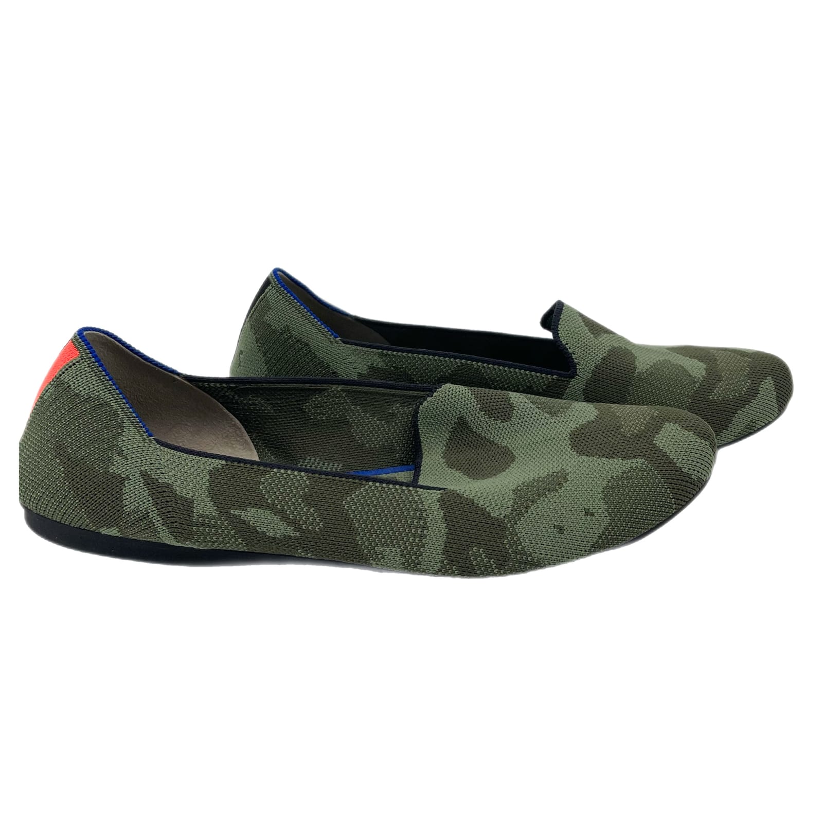 Rothy's Green & Black Textile Flats & Loafers