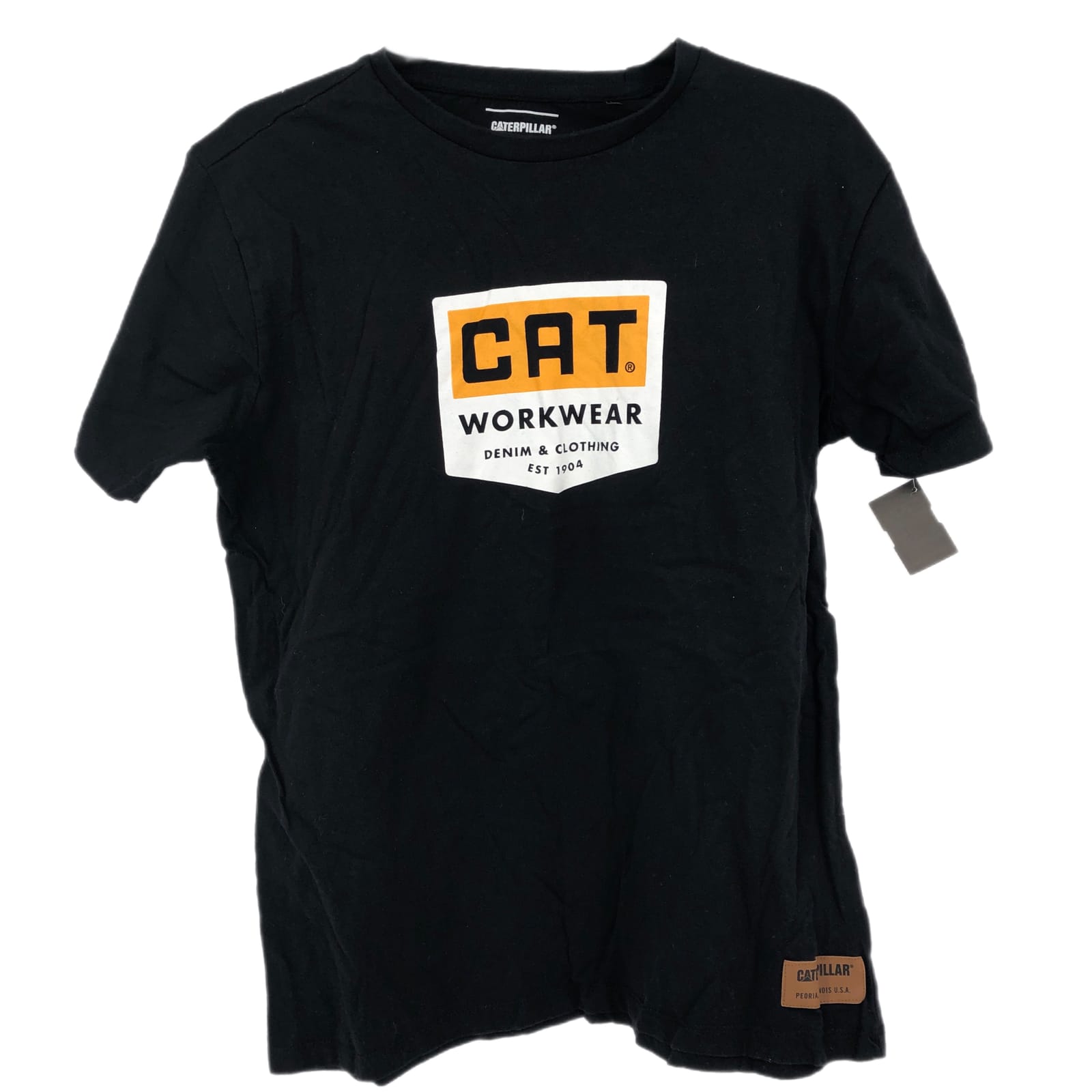 CAT Black & Orange Basic T-Shirt