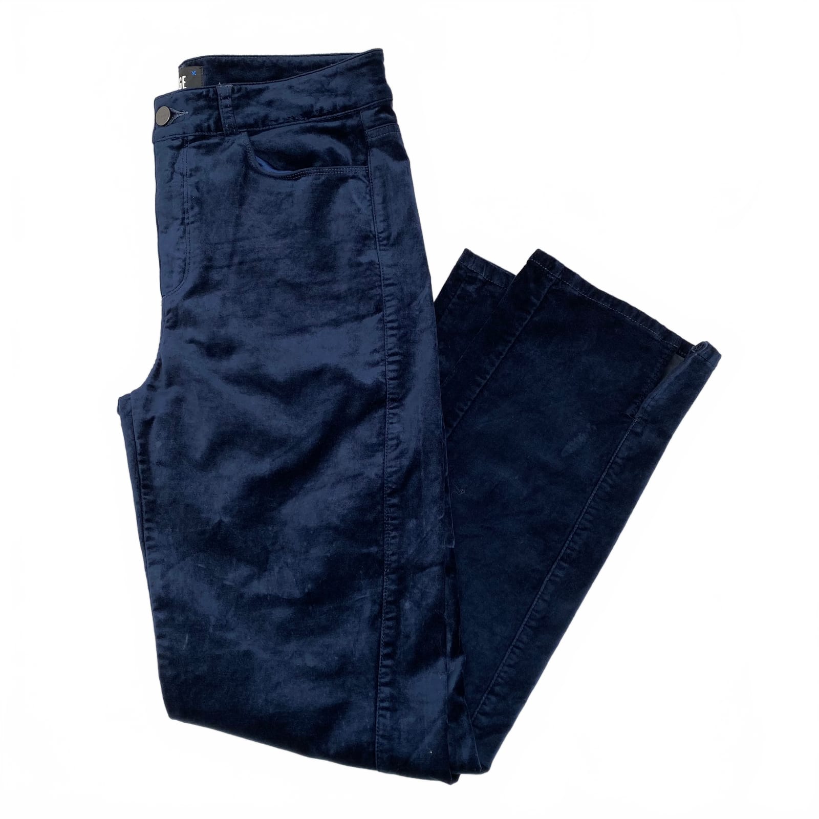 PAIGE Velvet Blue Pants