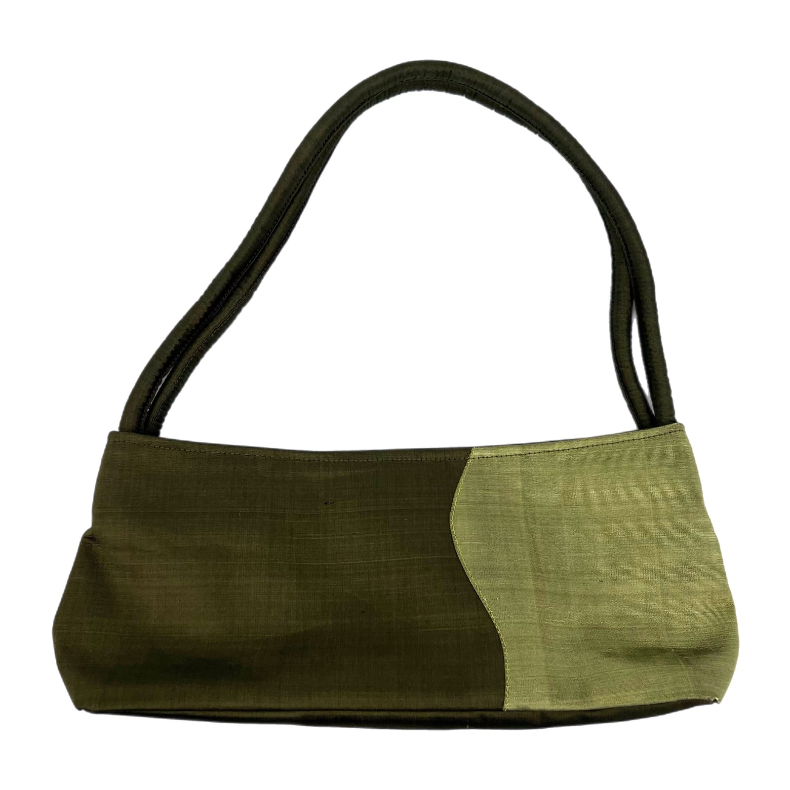 Vintage Green Silk Mini Shoulder Bag