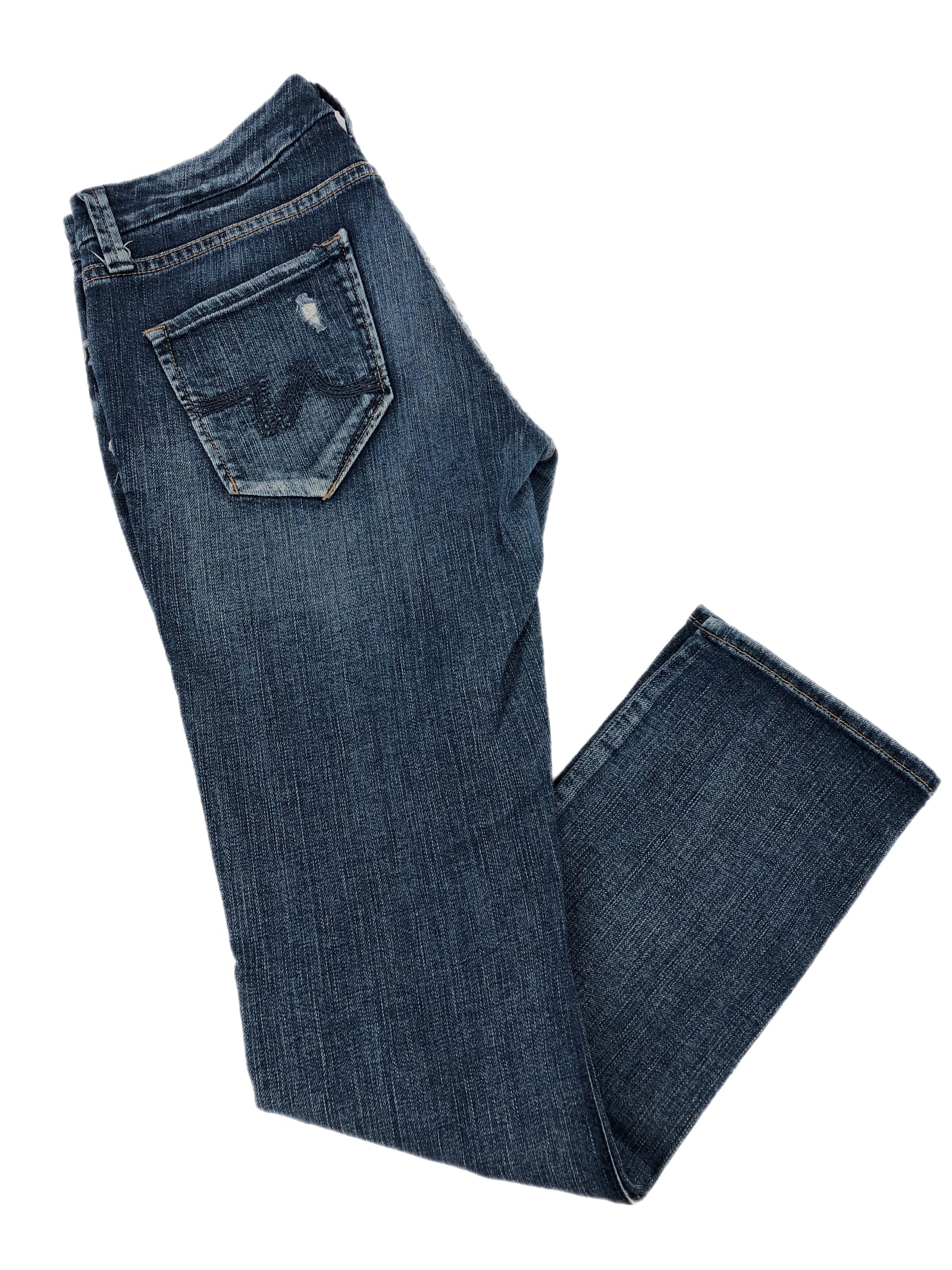 !it Jeans Blue Low Rise Straight Leg Ankle Jeans
