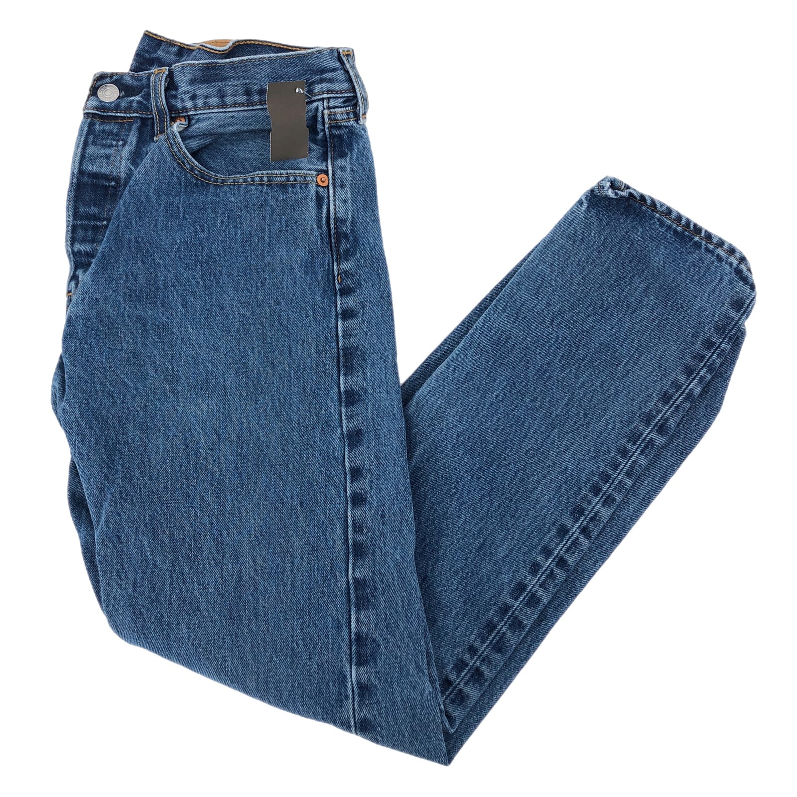 Levi's Blue 501 Denim Straight Jeans