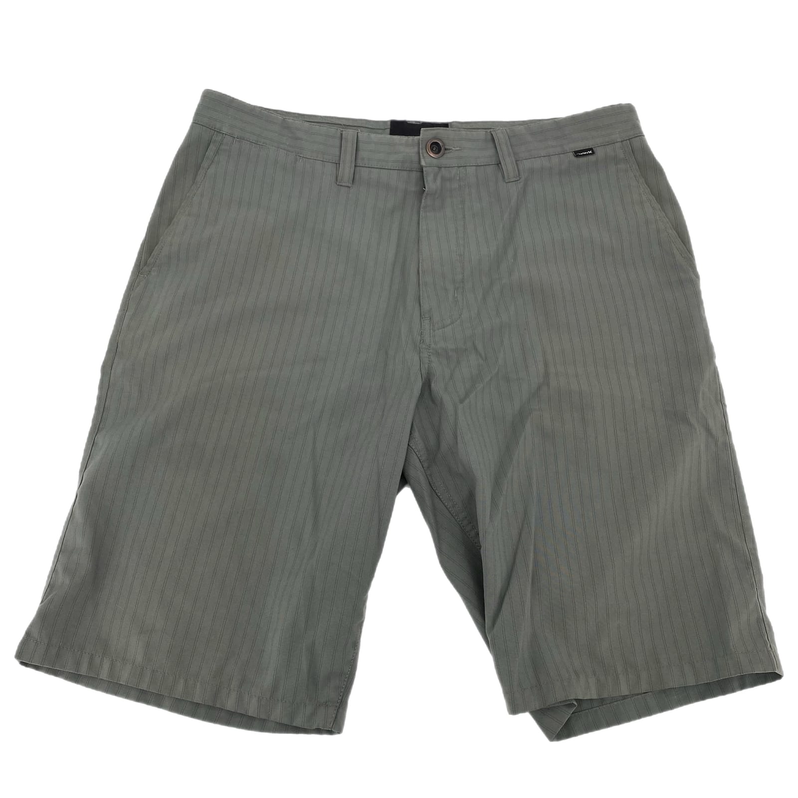 Hurley Gray Green High-Rise Athletic Shorts