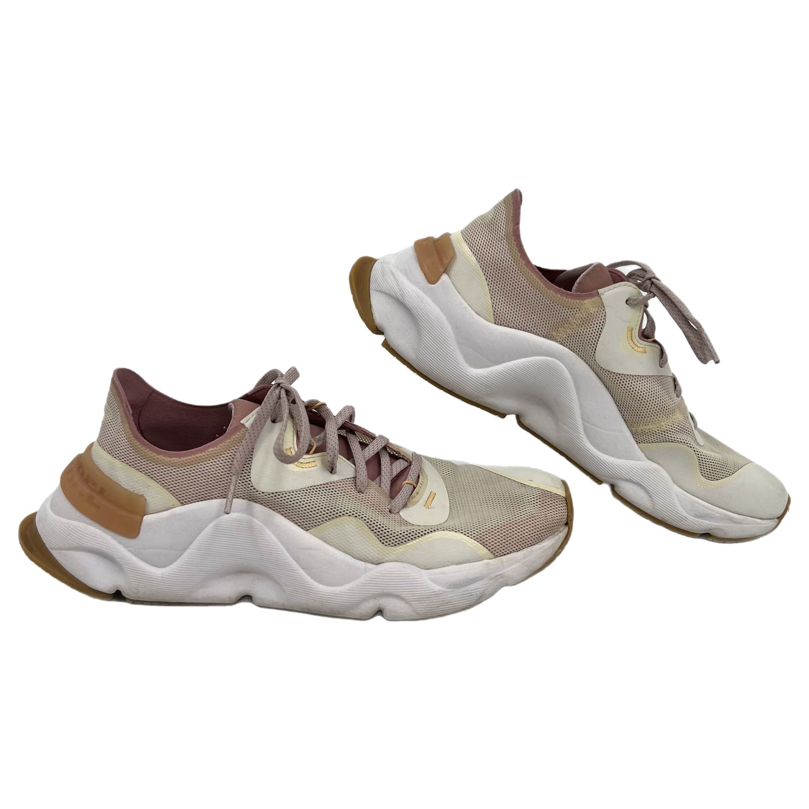 Sorel Beige Pink Kinetic Rnegd Sneakers