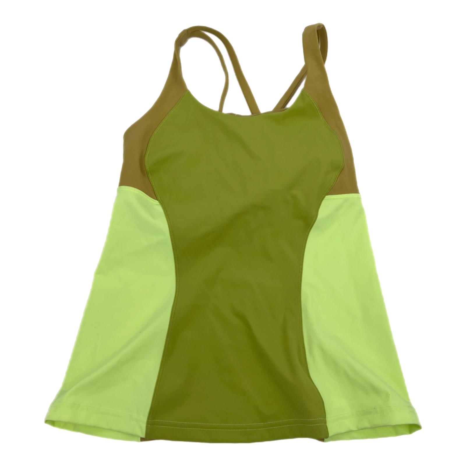 Lululemon Yellow Scoop Neck Sleeveless Tank