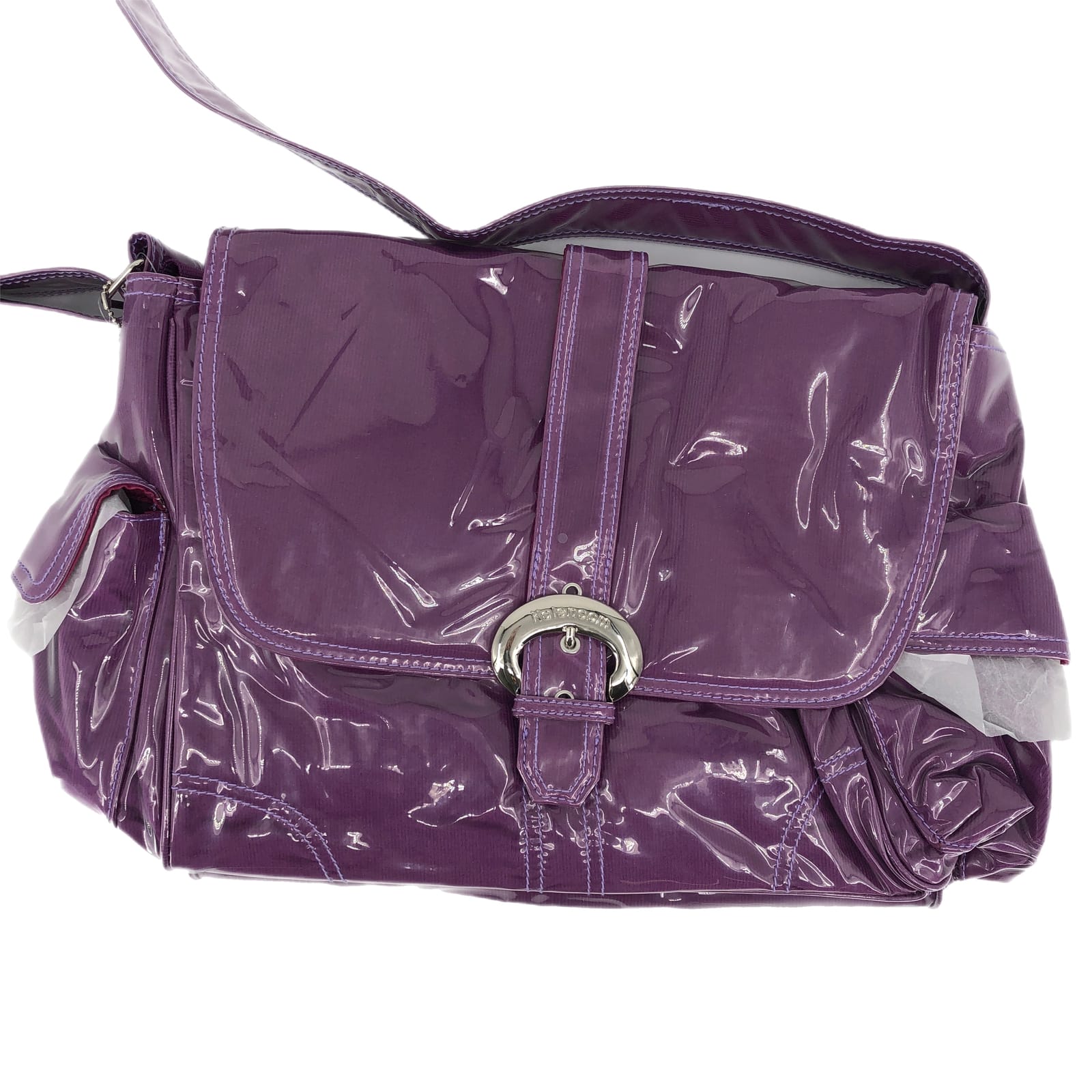 Purple Adjustable Strap Messenger Baby Bag