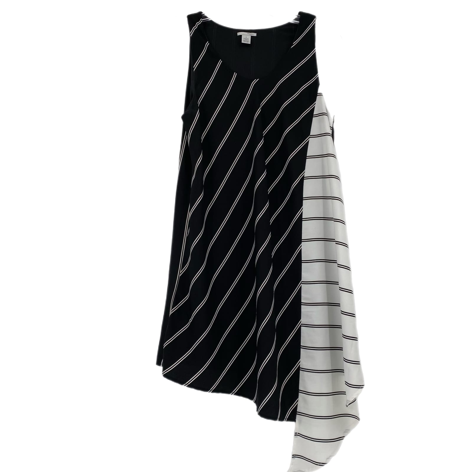 Halogen Black & White Striped Mini Dress