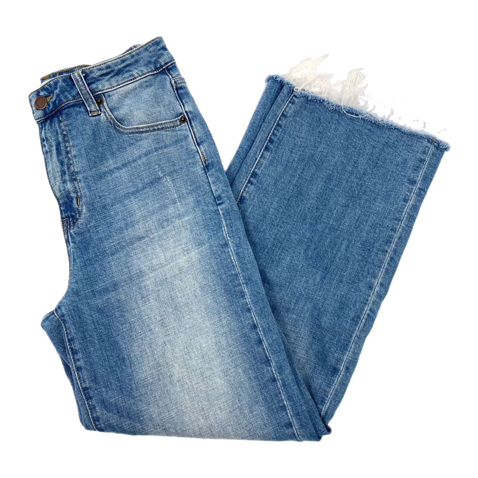 Oliver Logan Light Wash Aberdeen Wide Leg Crop Jeans
