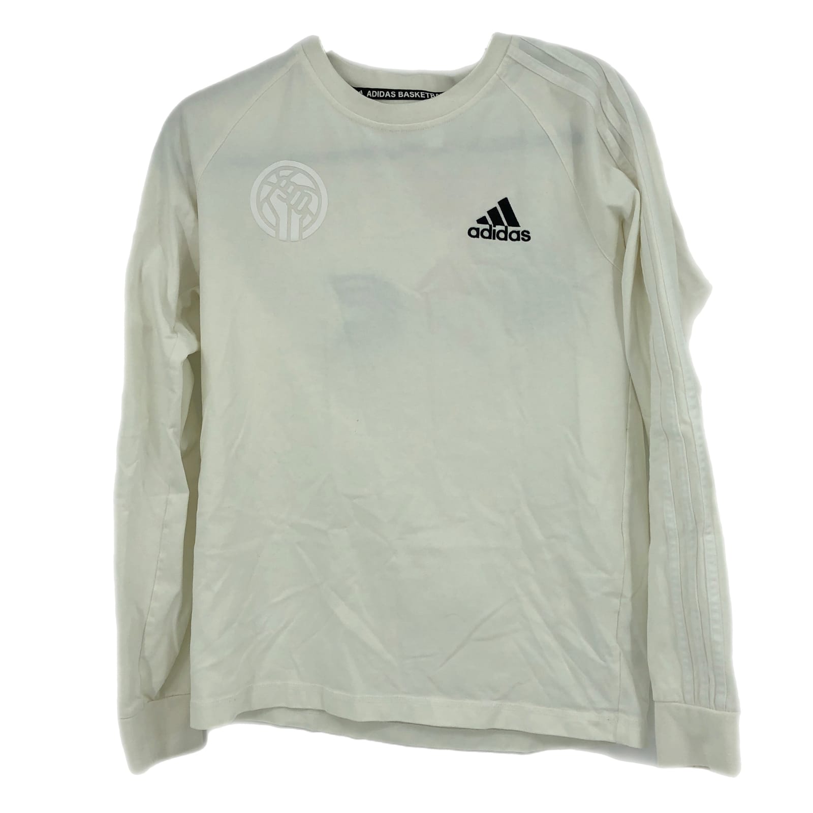adidas Cream & Black Classic Long Sleeve T-Shirt