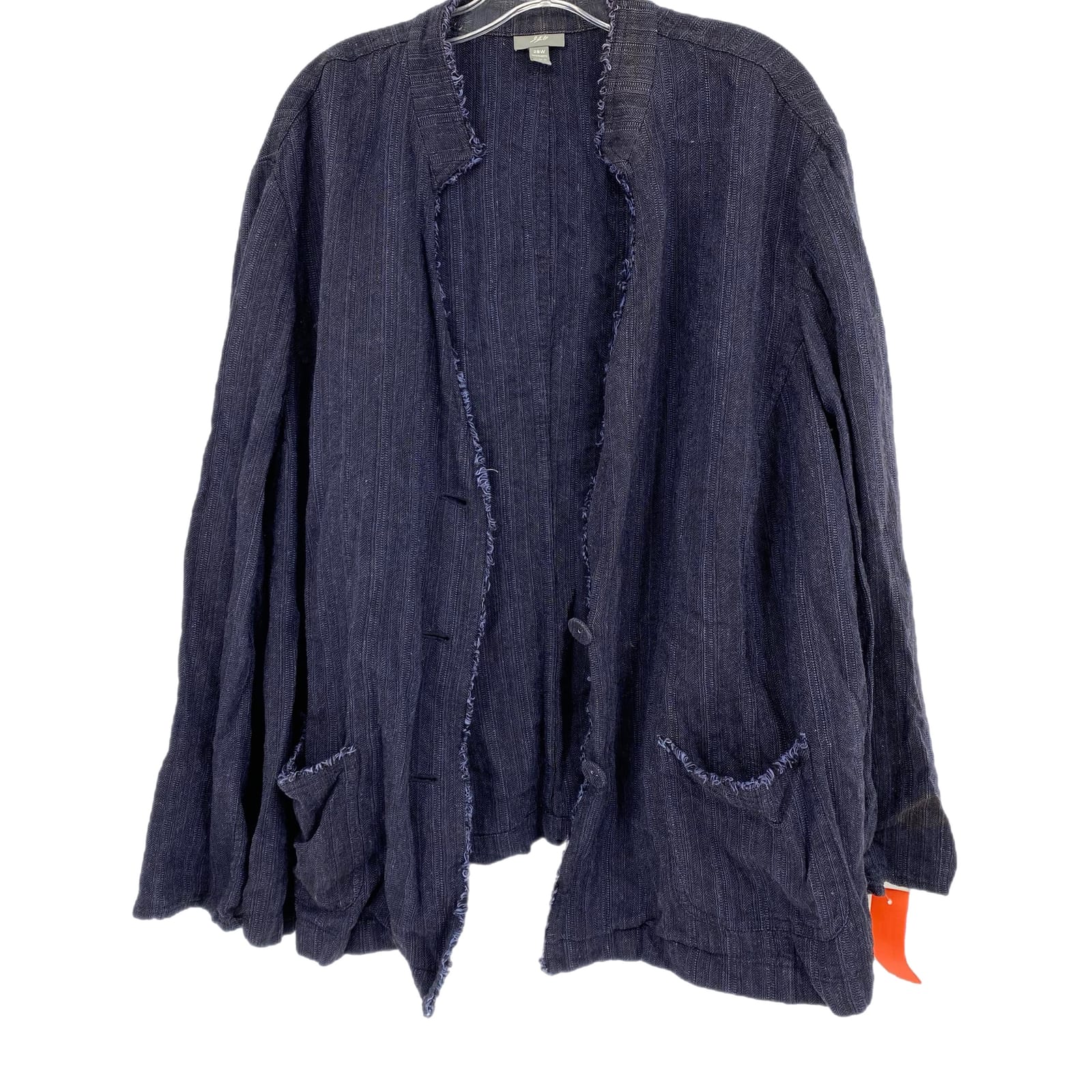 Blue Linen-Rayon Shacket