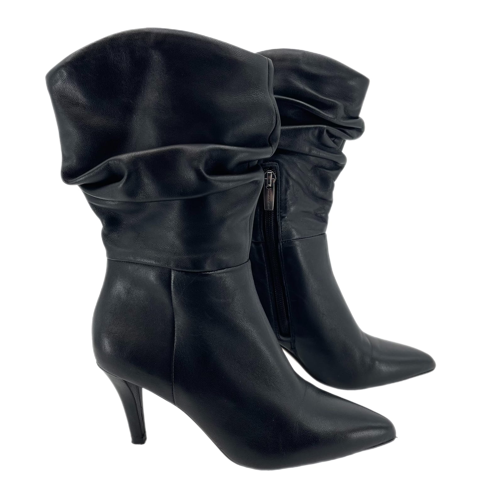 Vince Camuto Black Leather Heeled Boots