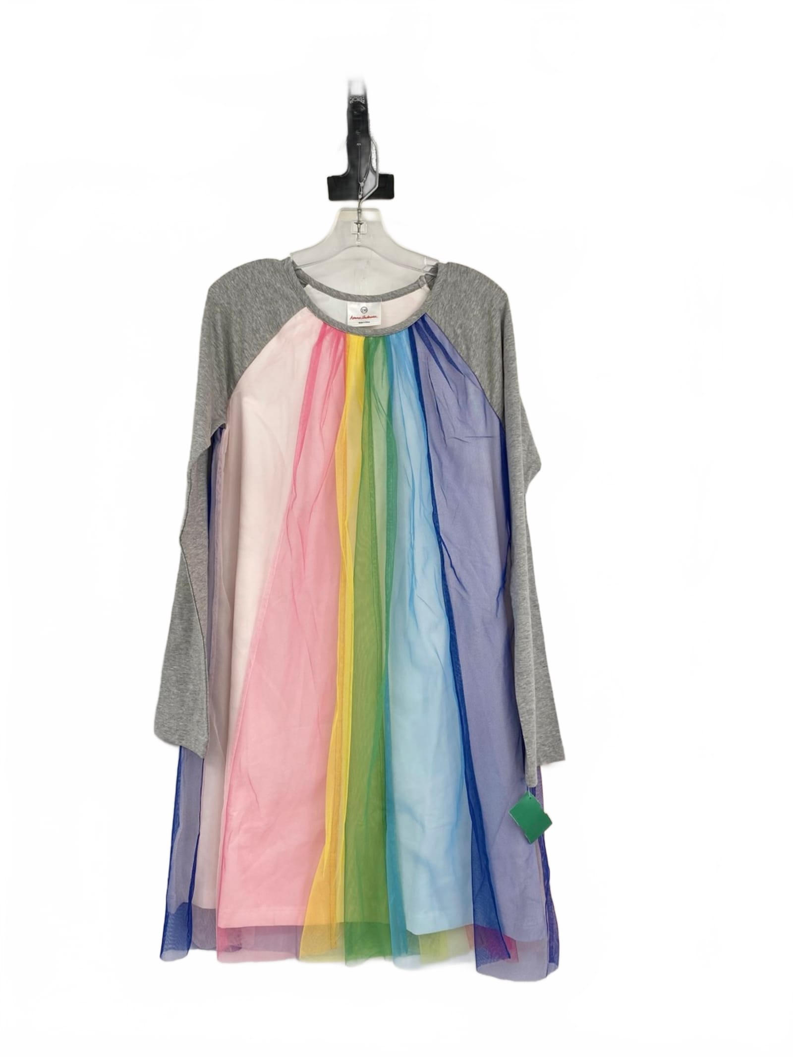 Hanna Andersson Rainbow Gray T‑Shirt Dress