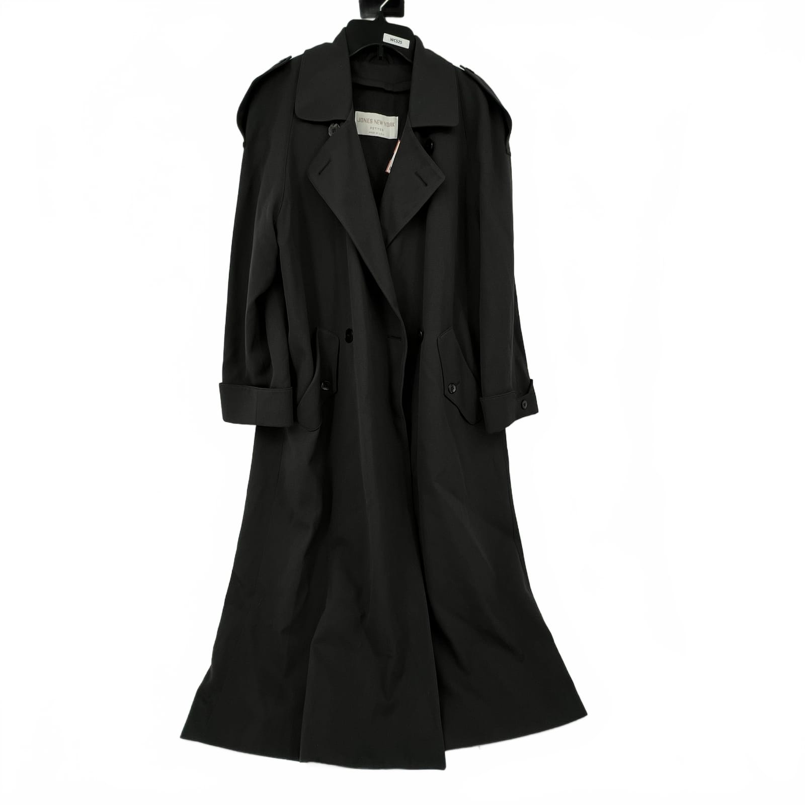 Jones New York Grey Wool Trench Coat