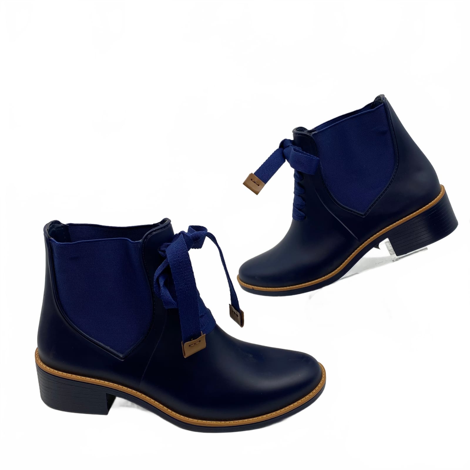 Bernardo Blue Synthetic Rain Booties