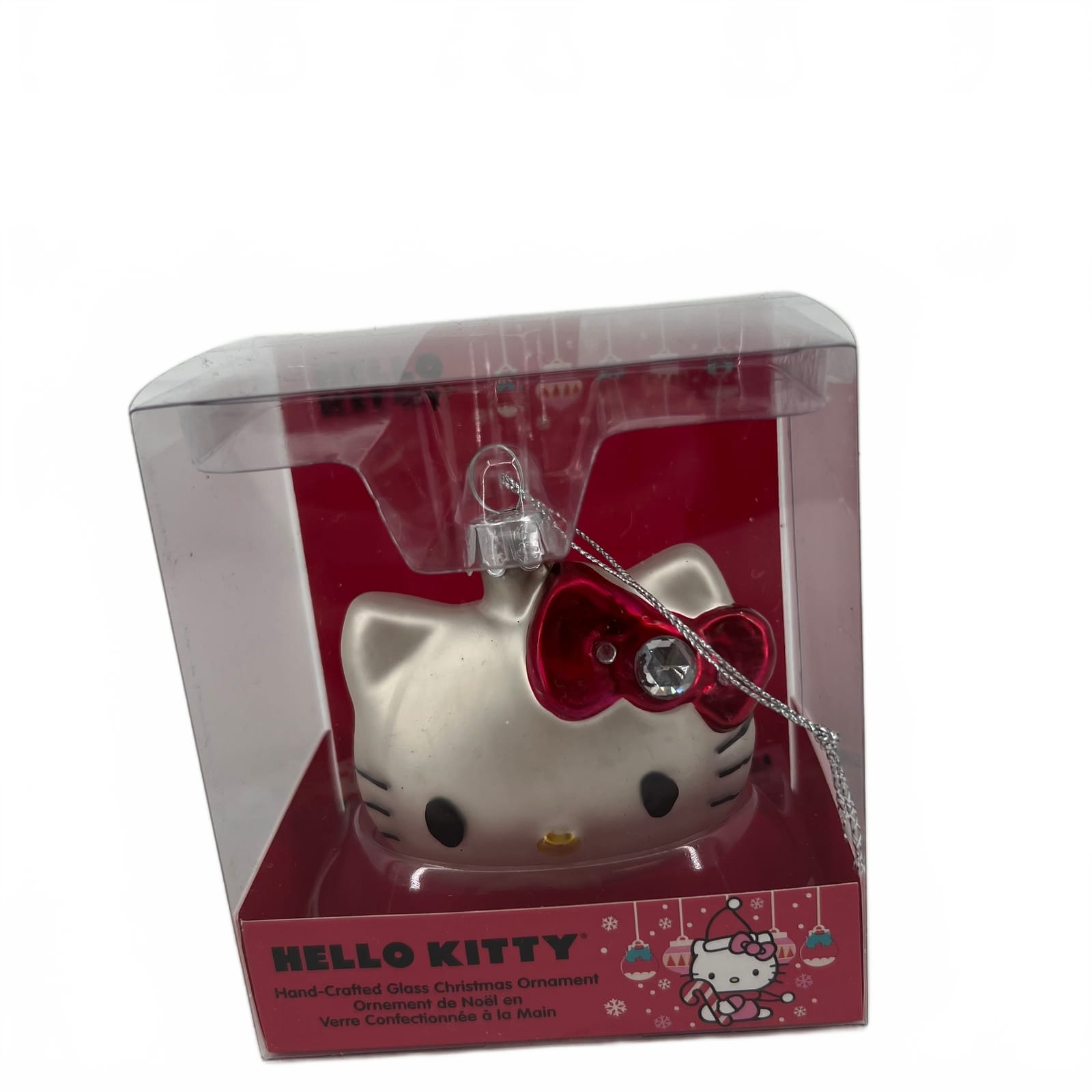 Hello Kitty White Pink Ornament