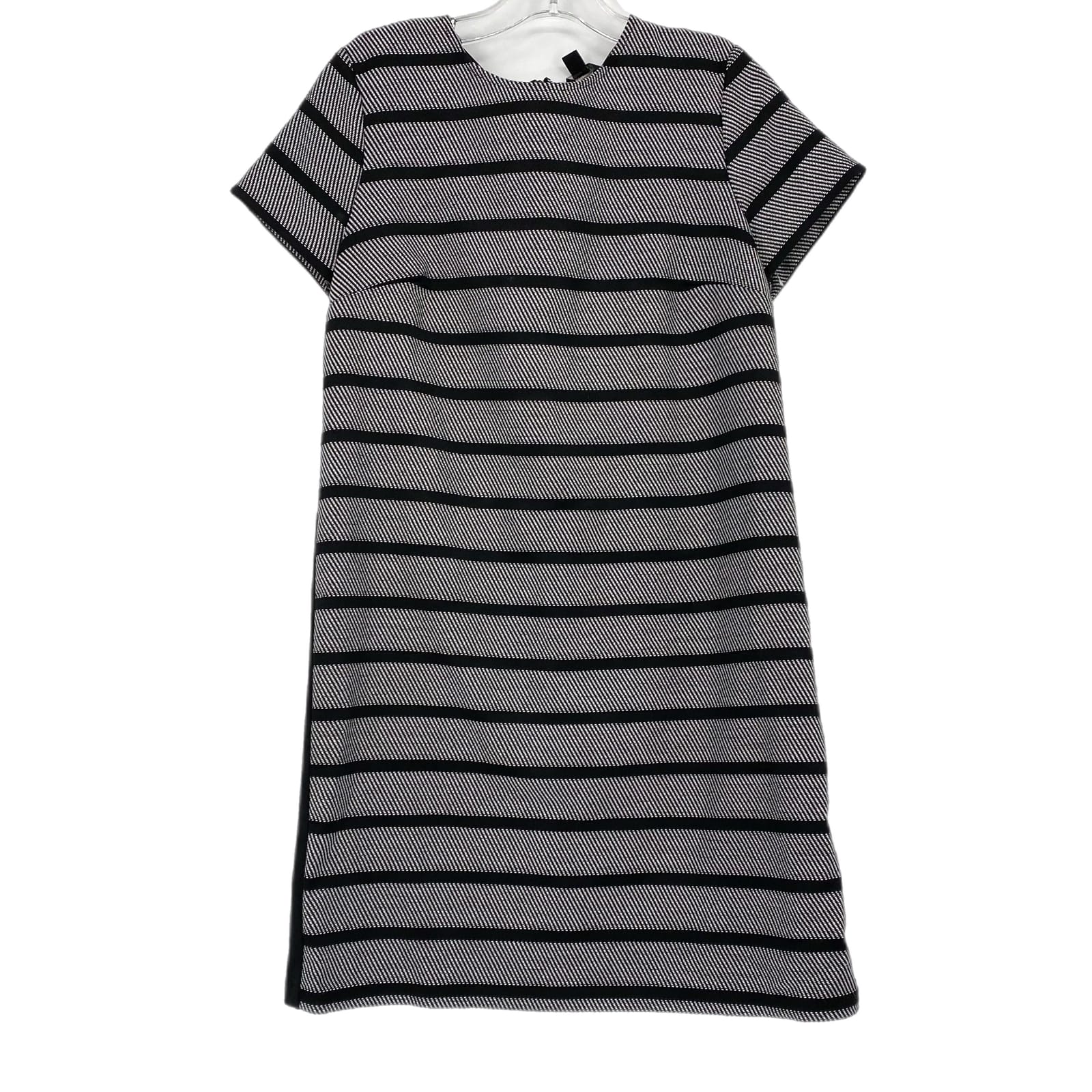 Ann Taylor Black & Gray Striped Dress