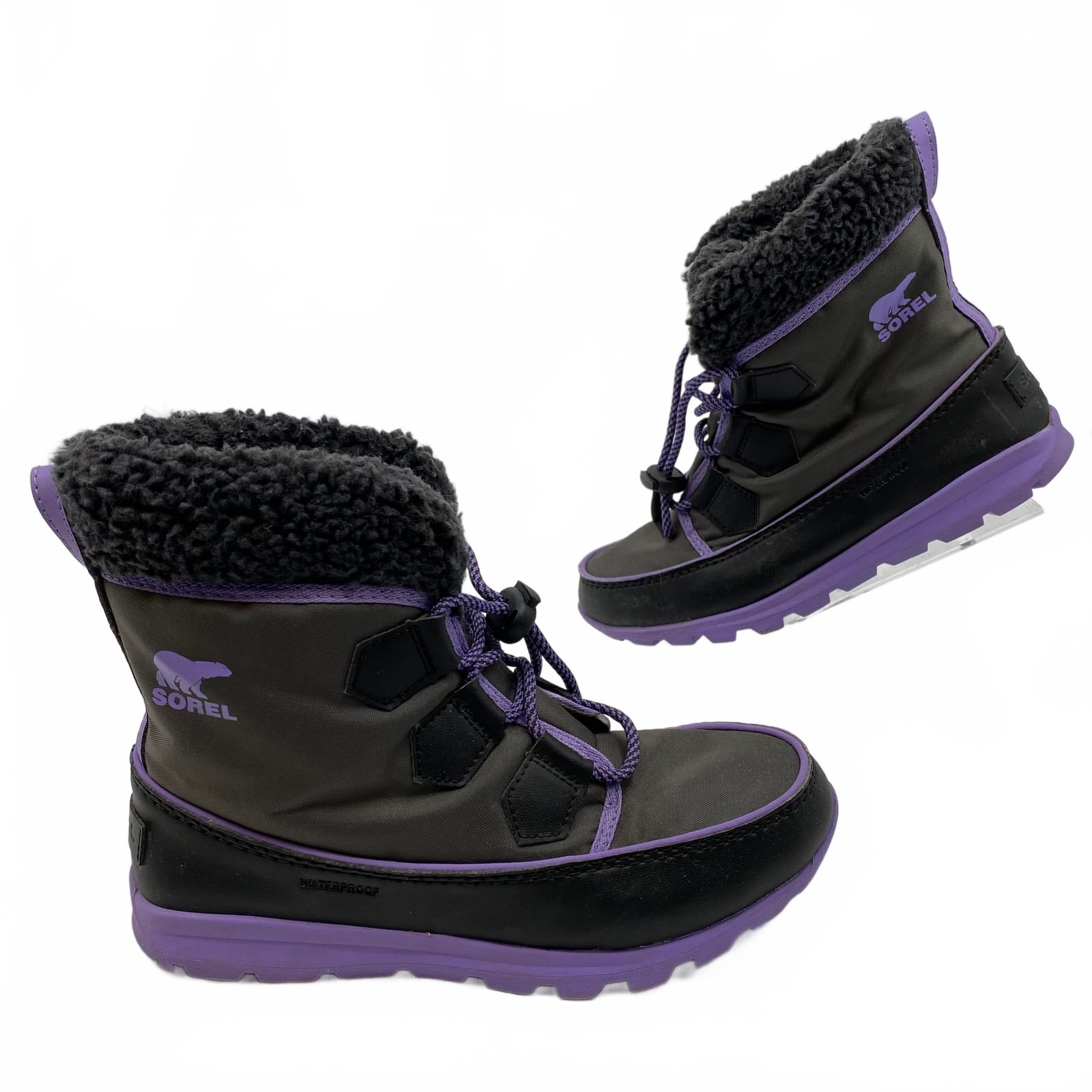 Sorel Kids Snow Boot Black/Purple