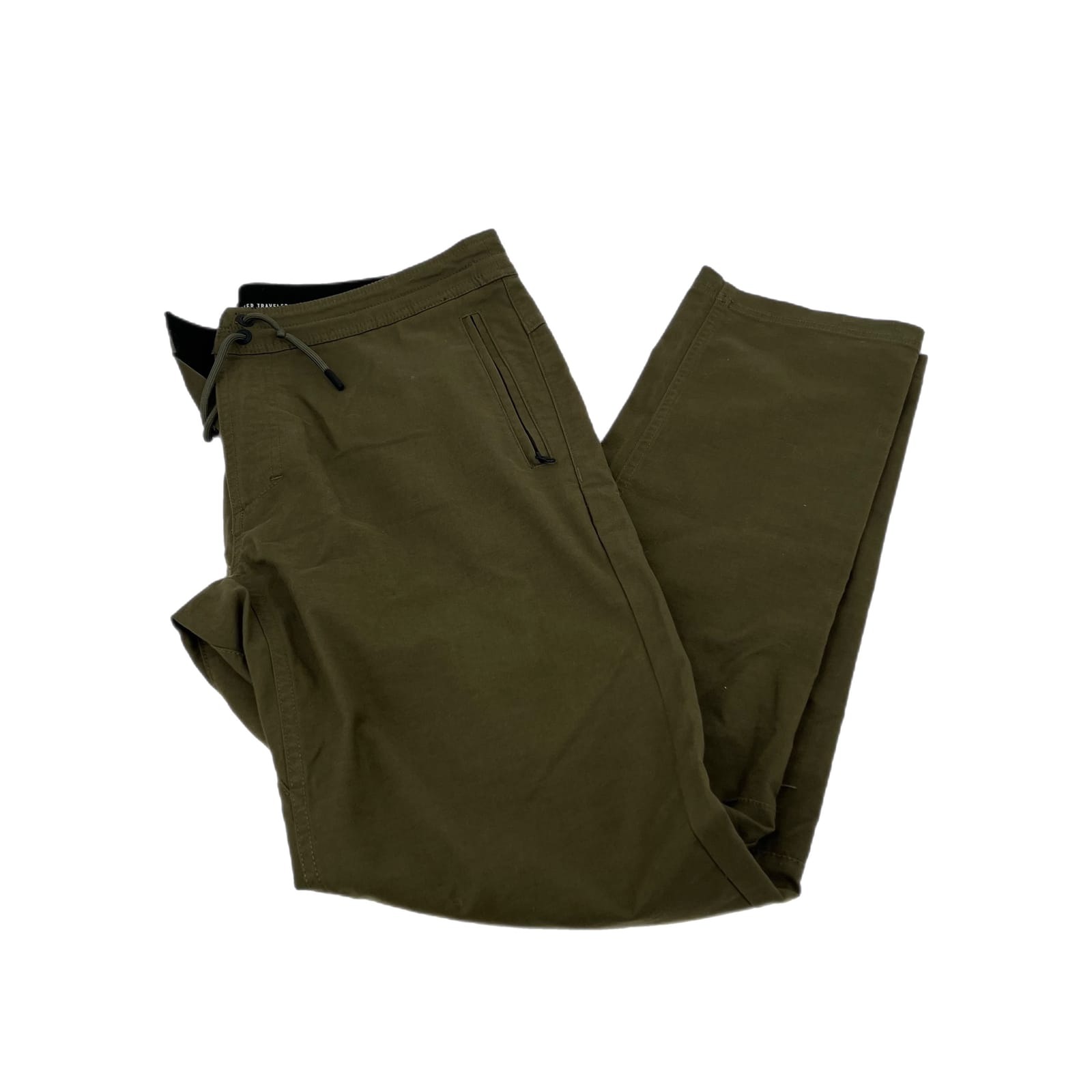 Roark Green Cotton Straight Leg Chinos