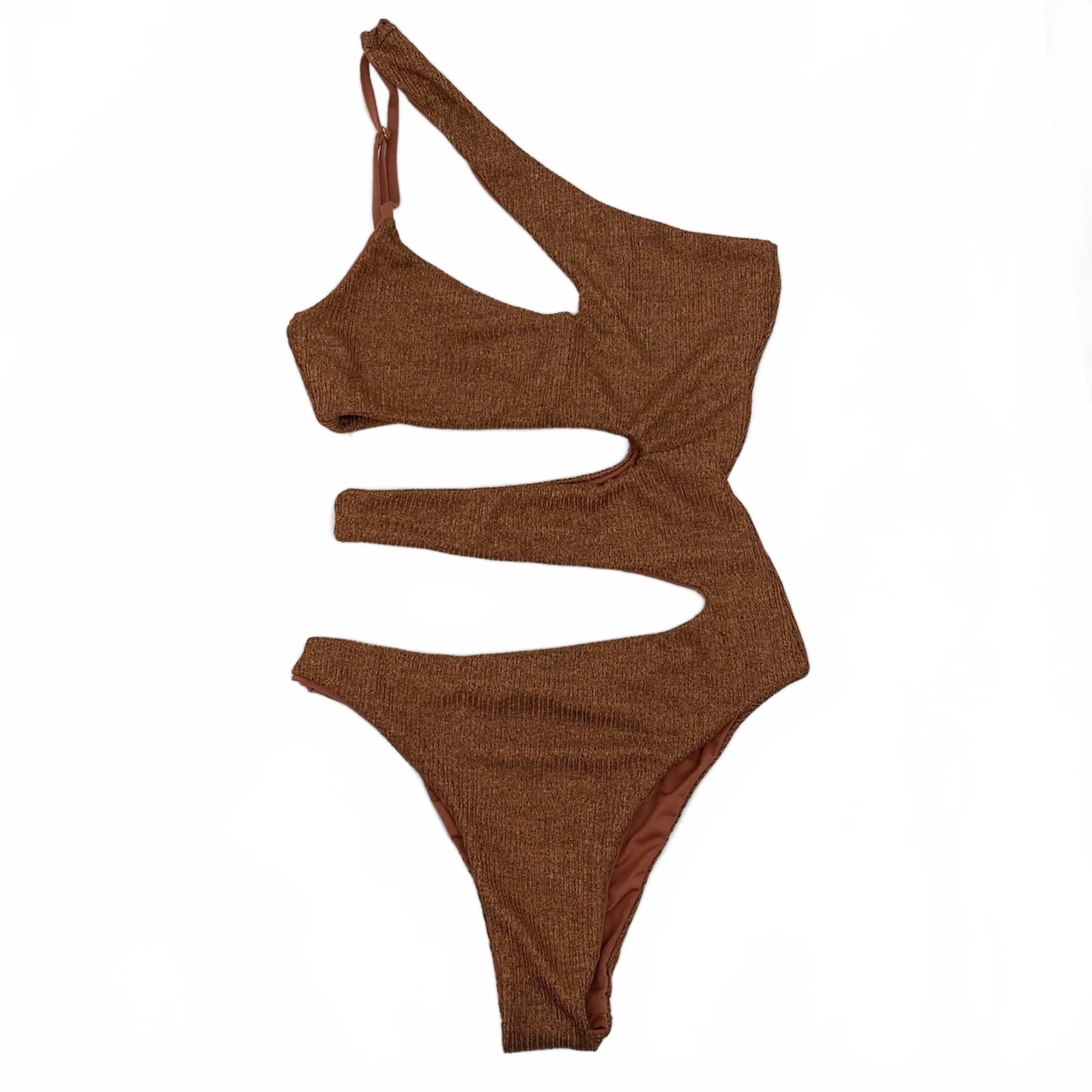 Blue Life Orange Cut-Out One Piece Swimsuit