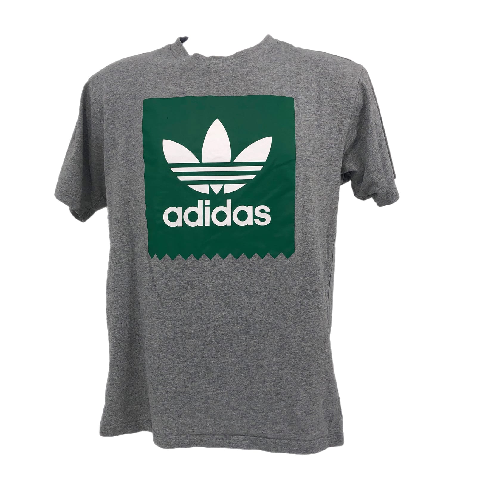 Adidas Gray/Green Breathable Basic T-Shirt