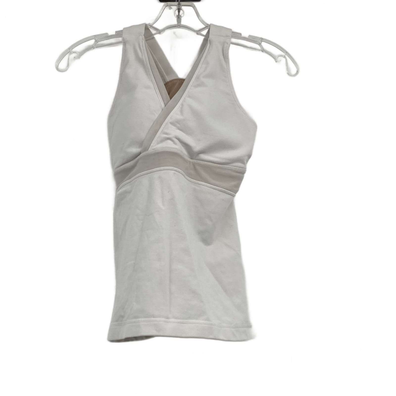 lululemon White Tank OS With Built In Bra