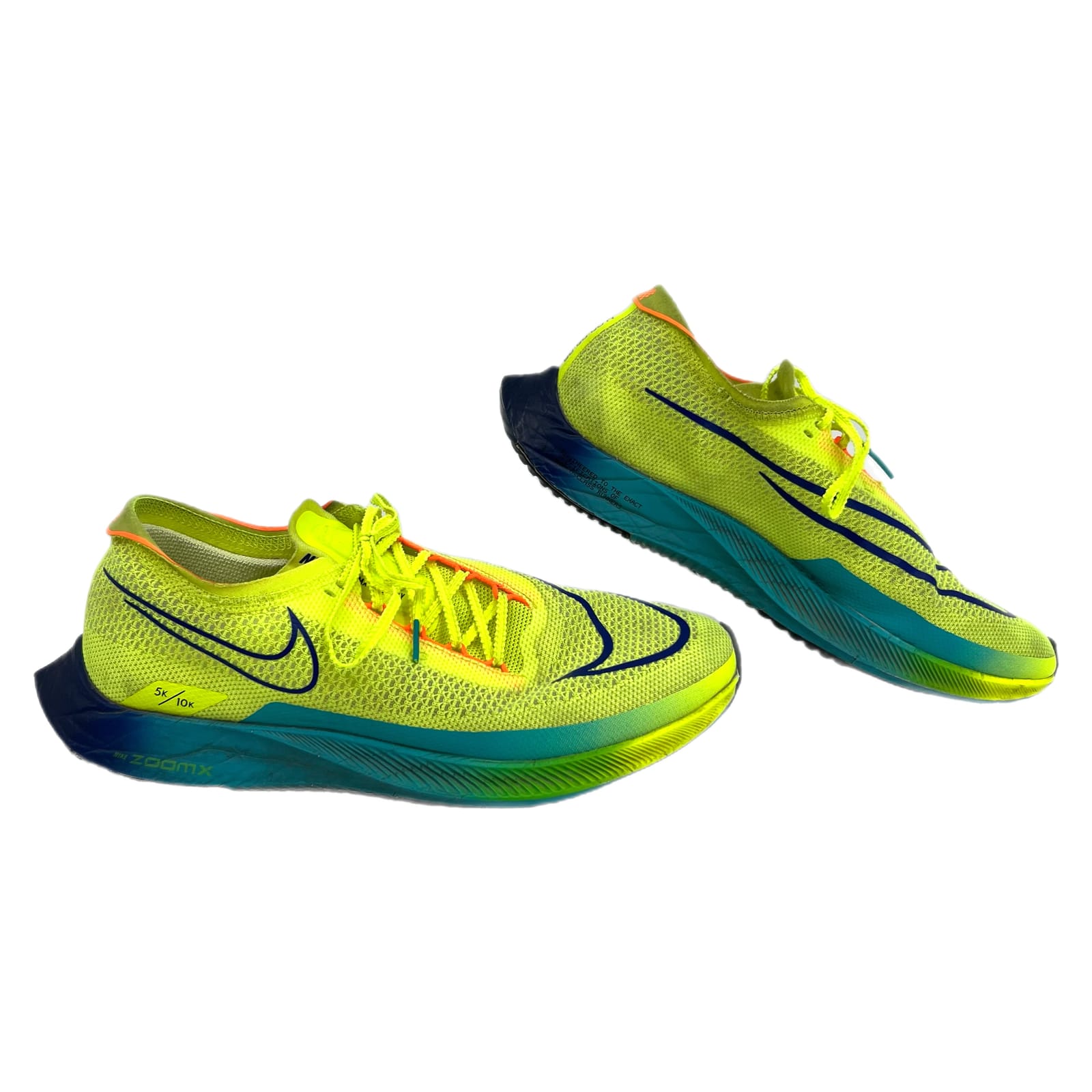 Nike Yellow Blue Streakfly Road Racing Sneakers