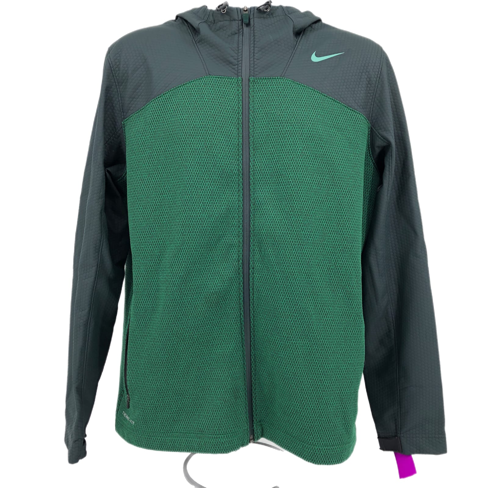 Nike Gray/Green Full Zip Thermal Jacket