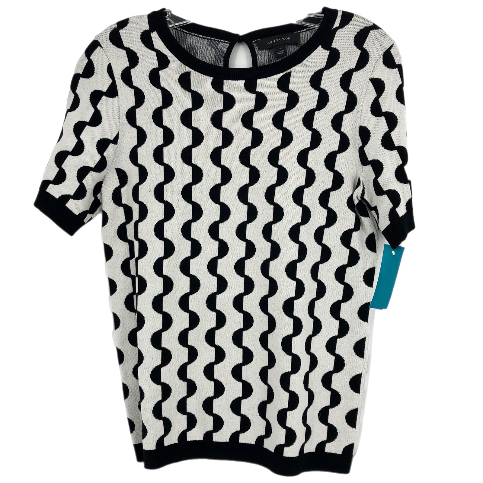 Ann Taylor Black & White Classic Pullover Sweater