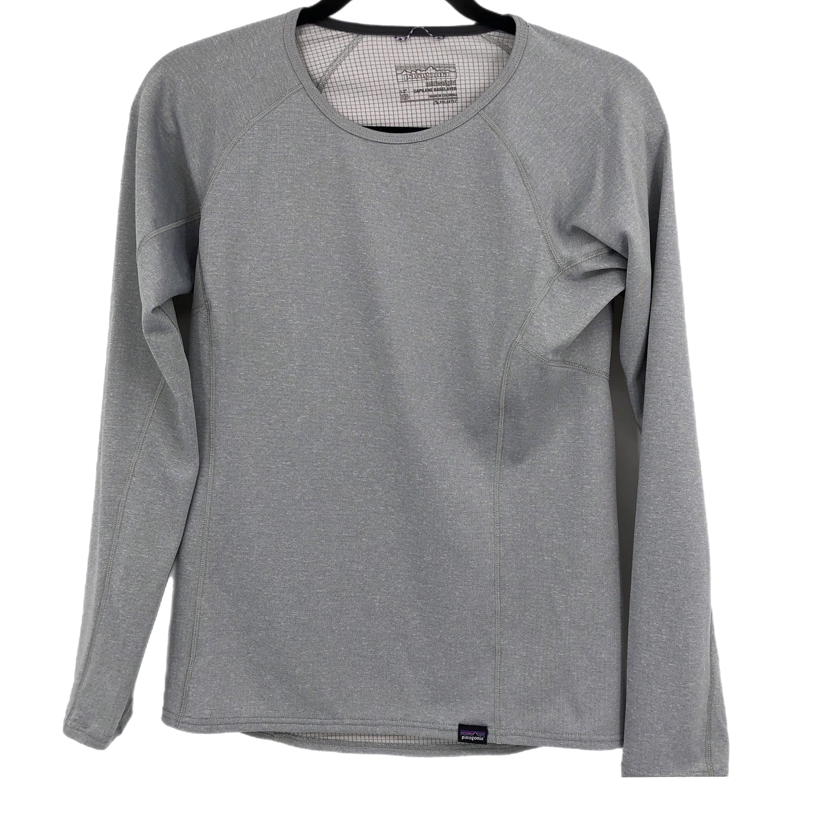Patagonia Gray Athletic Long Sleeve T-Shirt