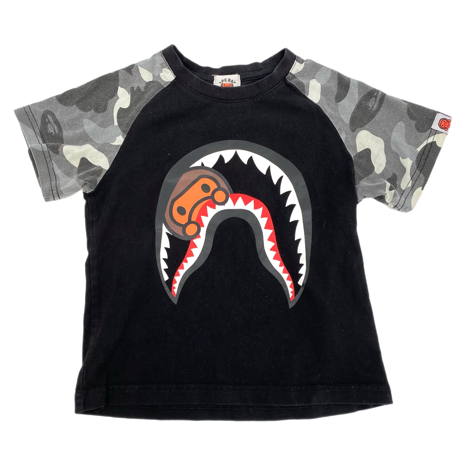 Bape Black Gray Camo Short Sleeve Tee
