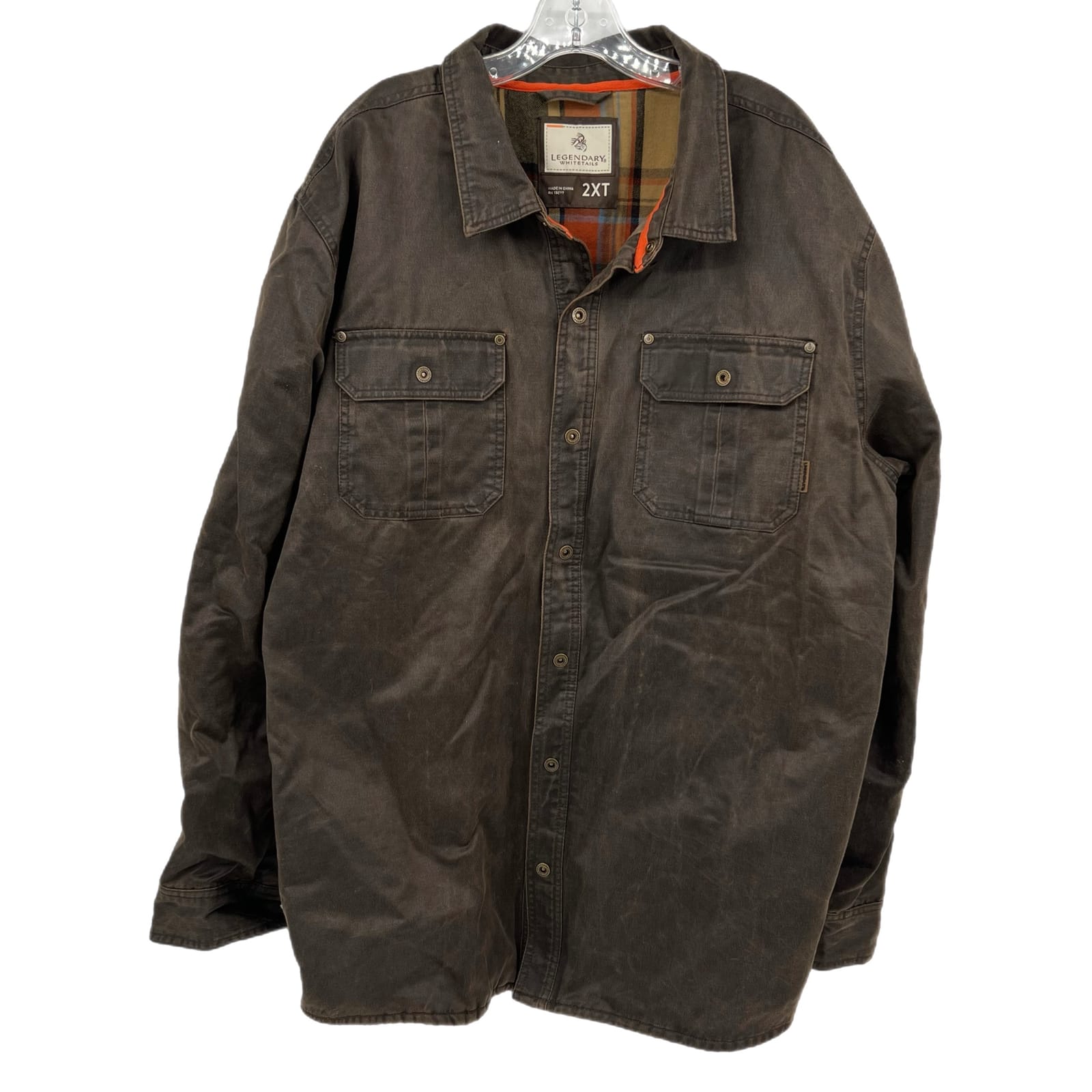 Legendary Whitetails Brown Button-Up Casual Shirt