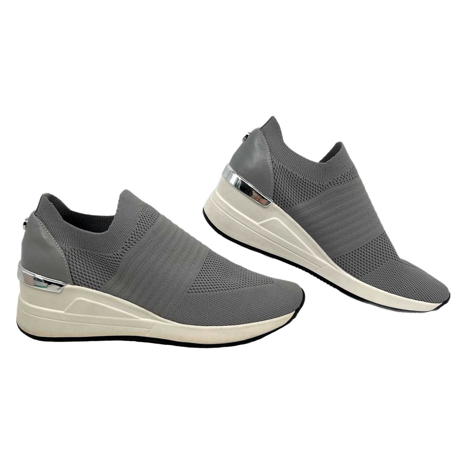 Steve Madden Gray Mykala Knit Slip-On Sneakers