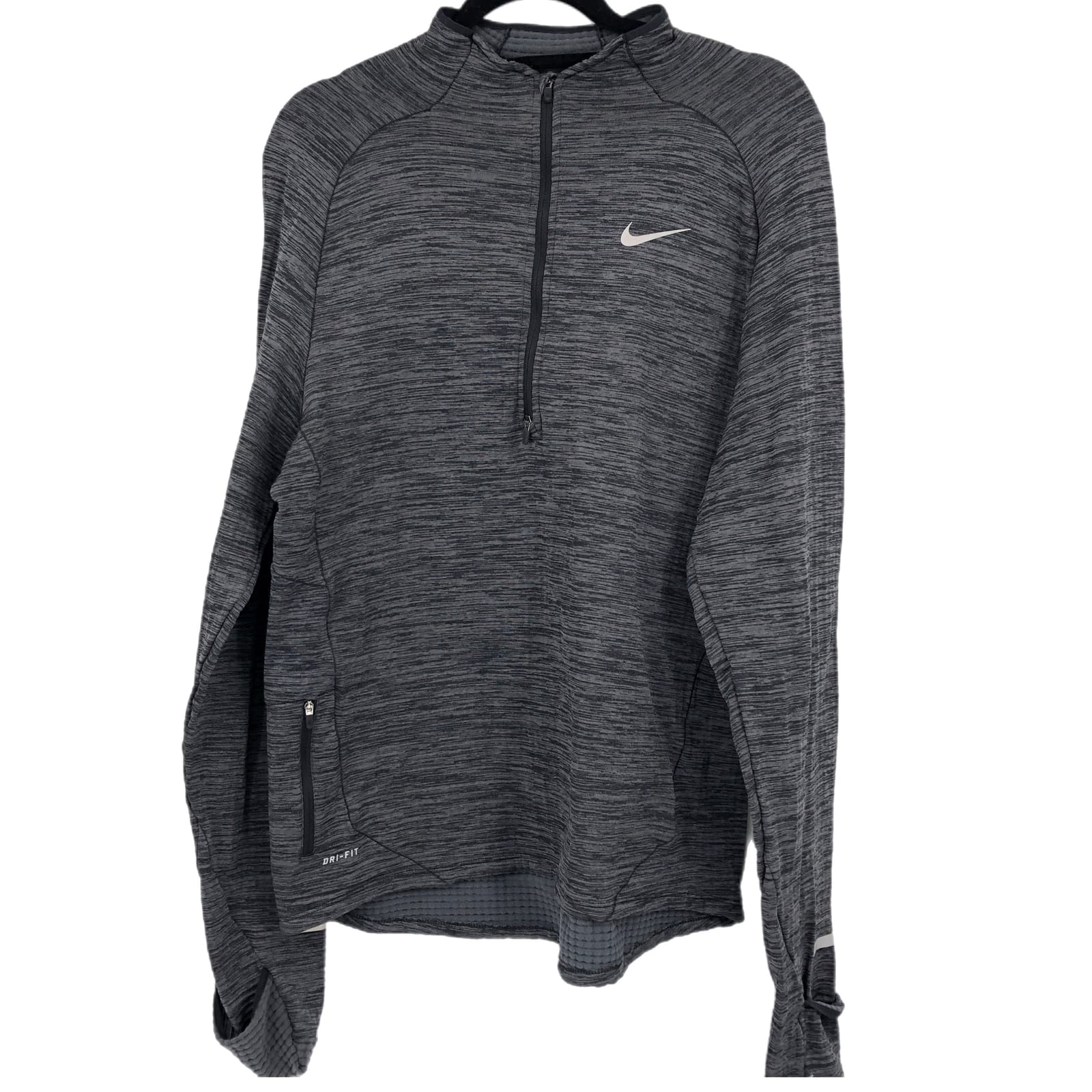 Nike Gray Basic Quarter Zip Jacket