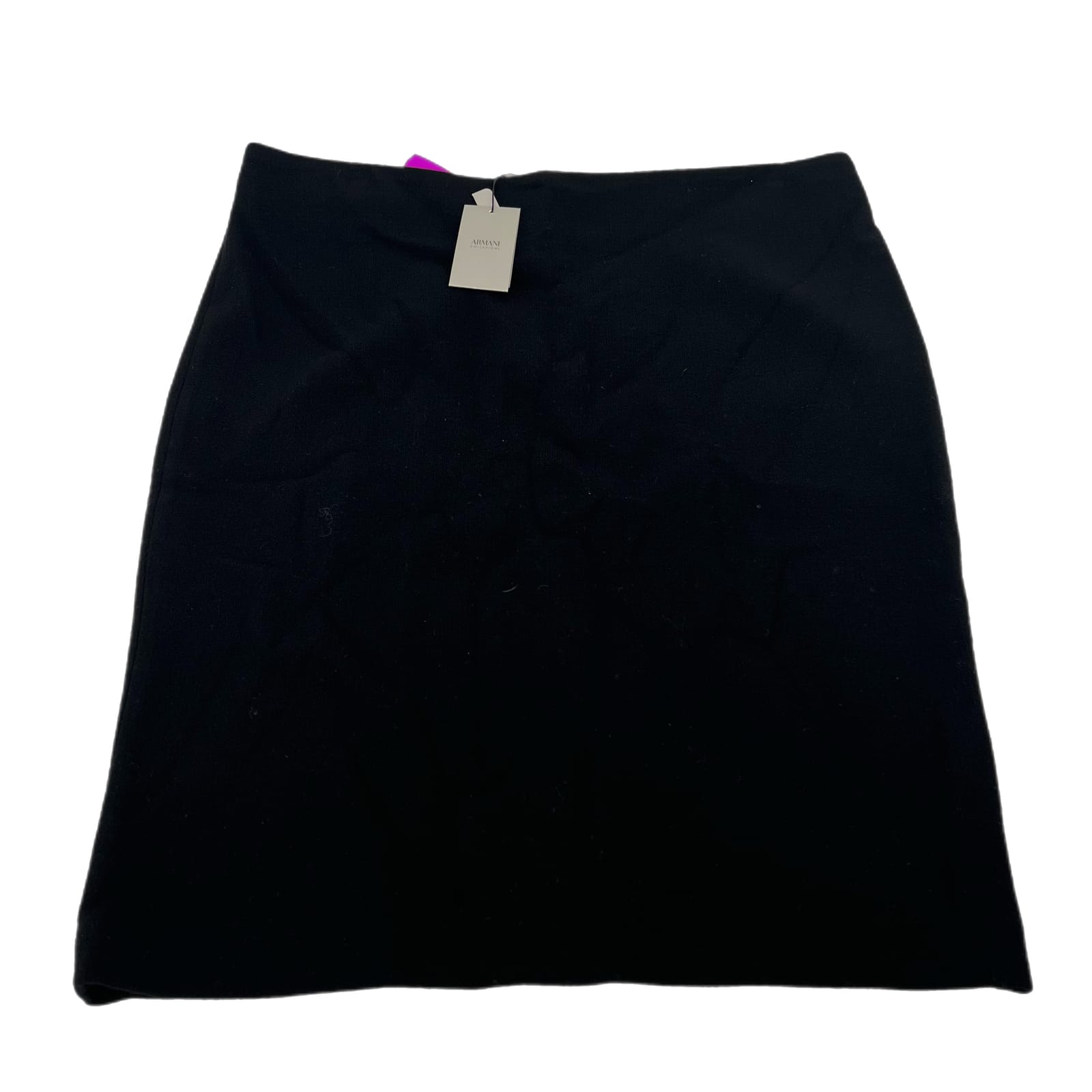 Armani Exchange Black Cotton Midi Skirt