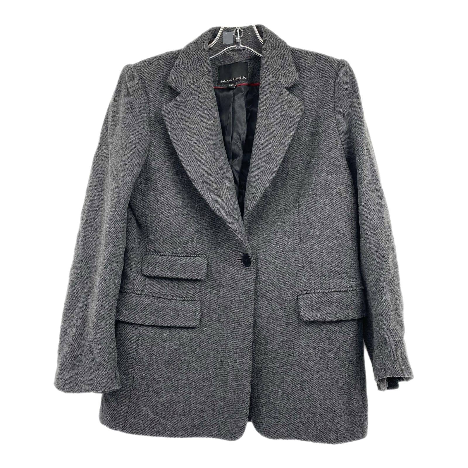 Banana Republic Gray Wool Blend Blazer